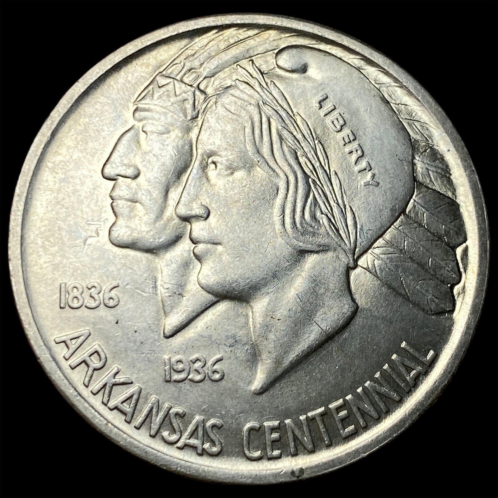 1935 Silver Arkansas Half Dollar CHOICE BU: 1935 Silver Arkansas Half Dollar CHOICE BU