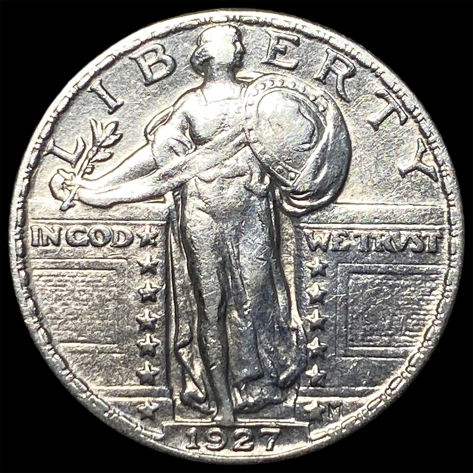 1927 Standing Liberty Quarter CHOICE AU: 1927 Standing Liberty Quarter CHOICE AU