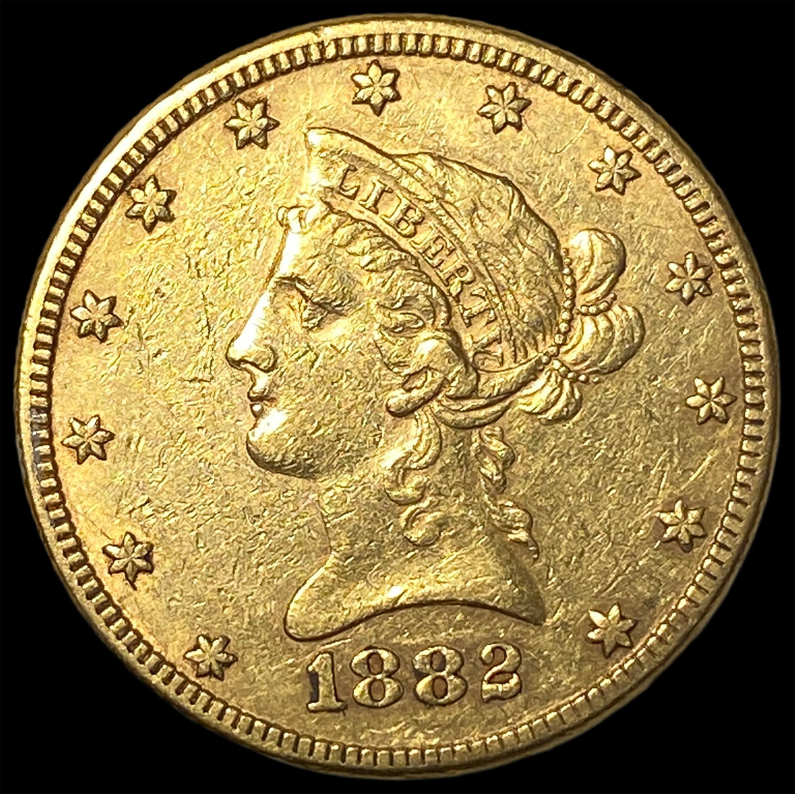 1882 $10 Liberty Head Eagle CLOSELY UNCIRCULATED: 1882 $10 Liberty Head Eagle CLOSELY UNCIRCULATED