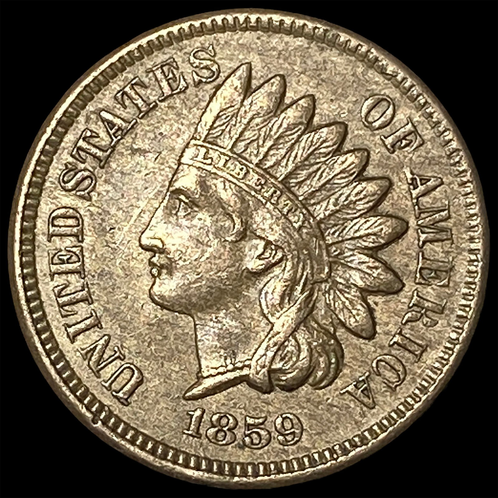 1859 Indian Head Cent CHOICE AU: 1859 Indian Head Cent CHOICE AU
