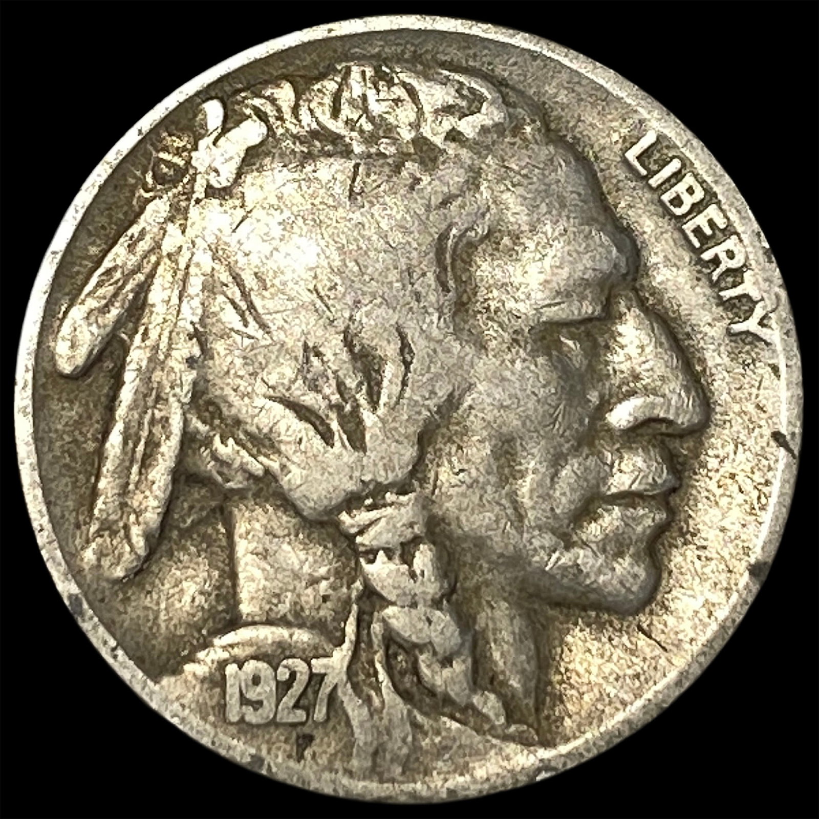 1927-S Buffalo Nickel LIGHTLY CIRCULATED: 1927-S Buffalo Nickel LIGHTLY CIRCULATED