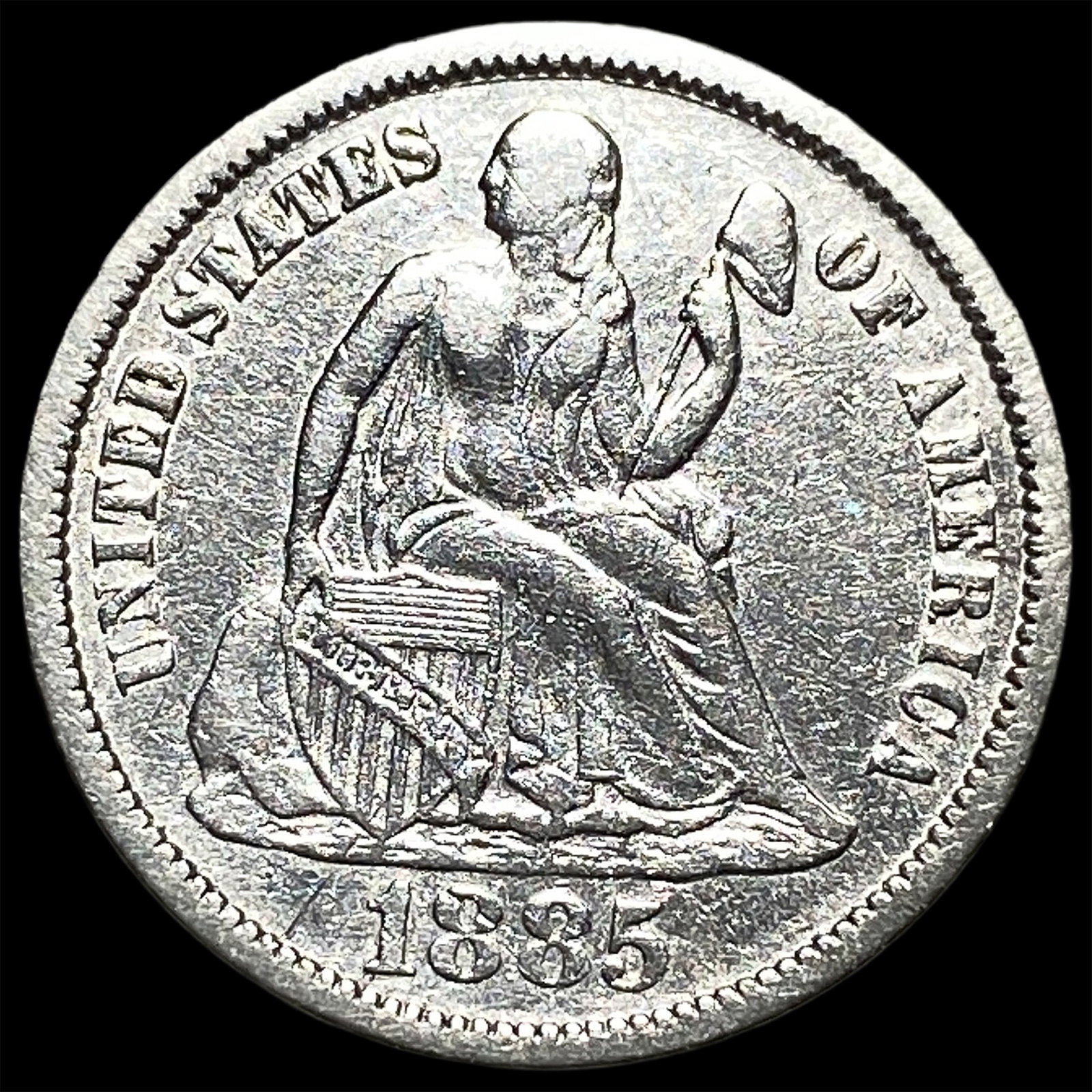 1885 Seated Liberty Dime UNCIRCULATED: 1885 Seated Liberty Dime UNCIRCULATED