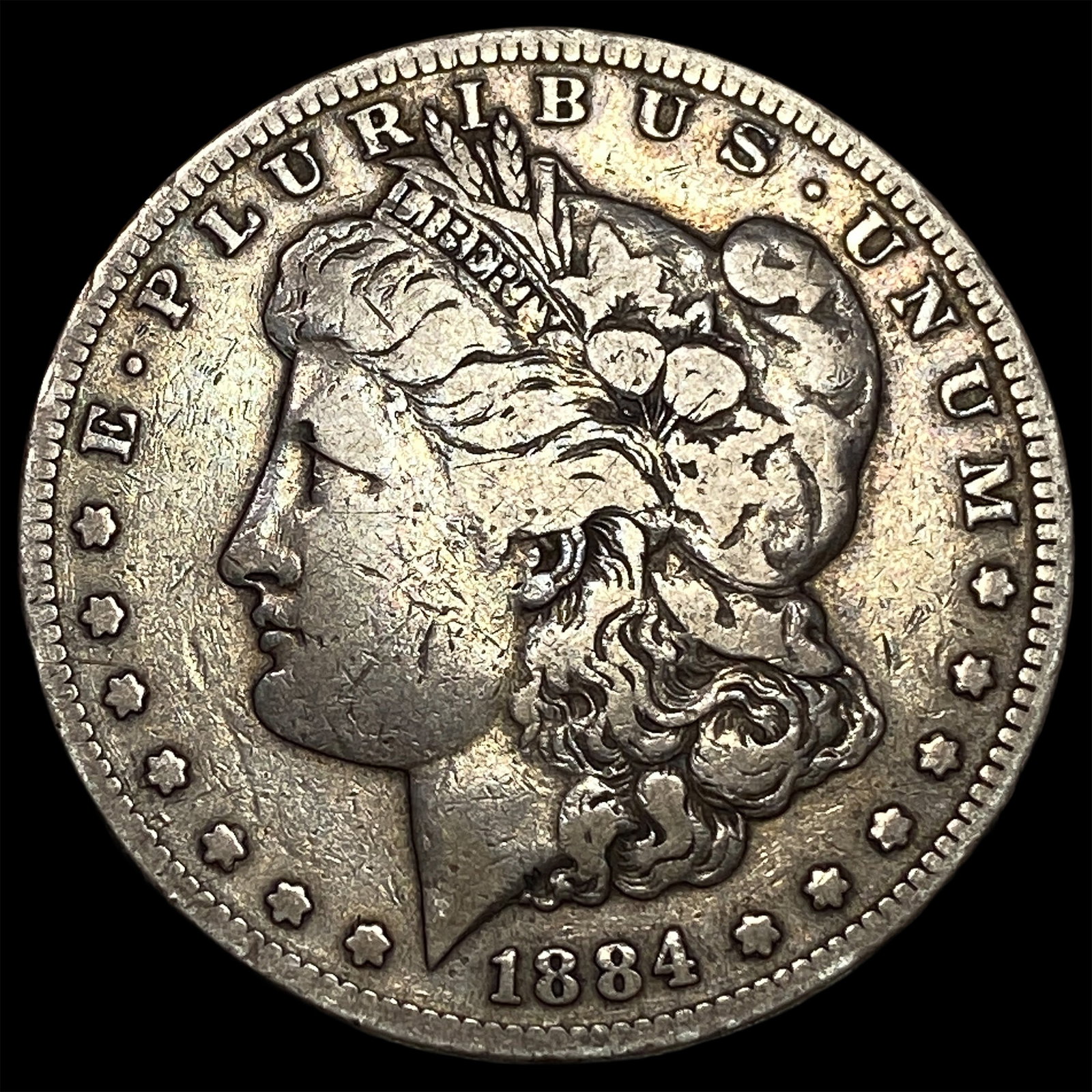 1884-S Silver Morgan Dollar NEARLY UNCIRCULATED: 1884-S Silver Morgan Dollar NEARLY UNCIRCULATED