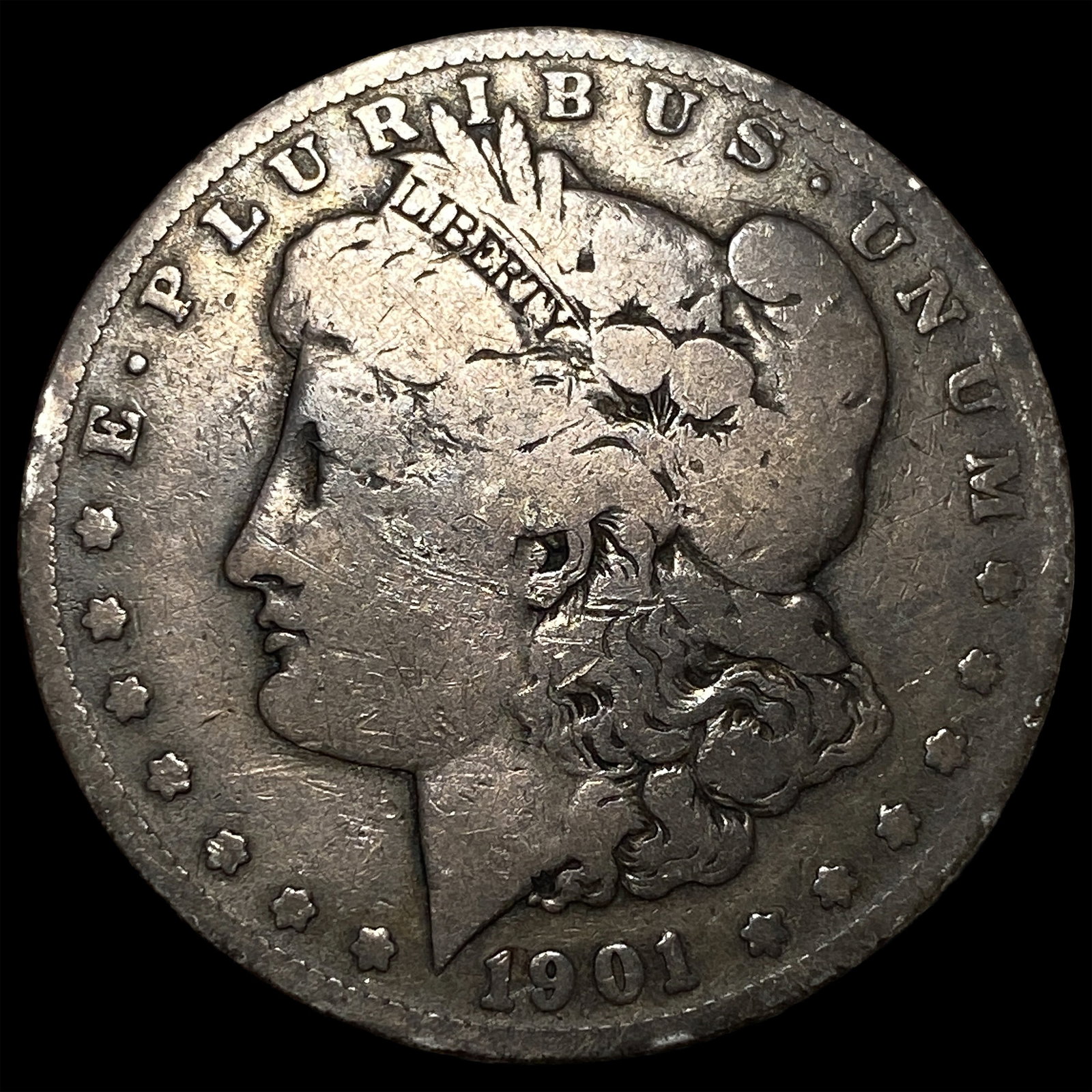 1901-S Silver Morgan Dollar LIGHTLY CIRCULATED: 1901-S Silver Morgan Dollar LIGHTLY CIRCULATED