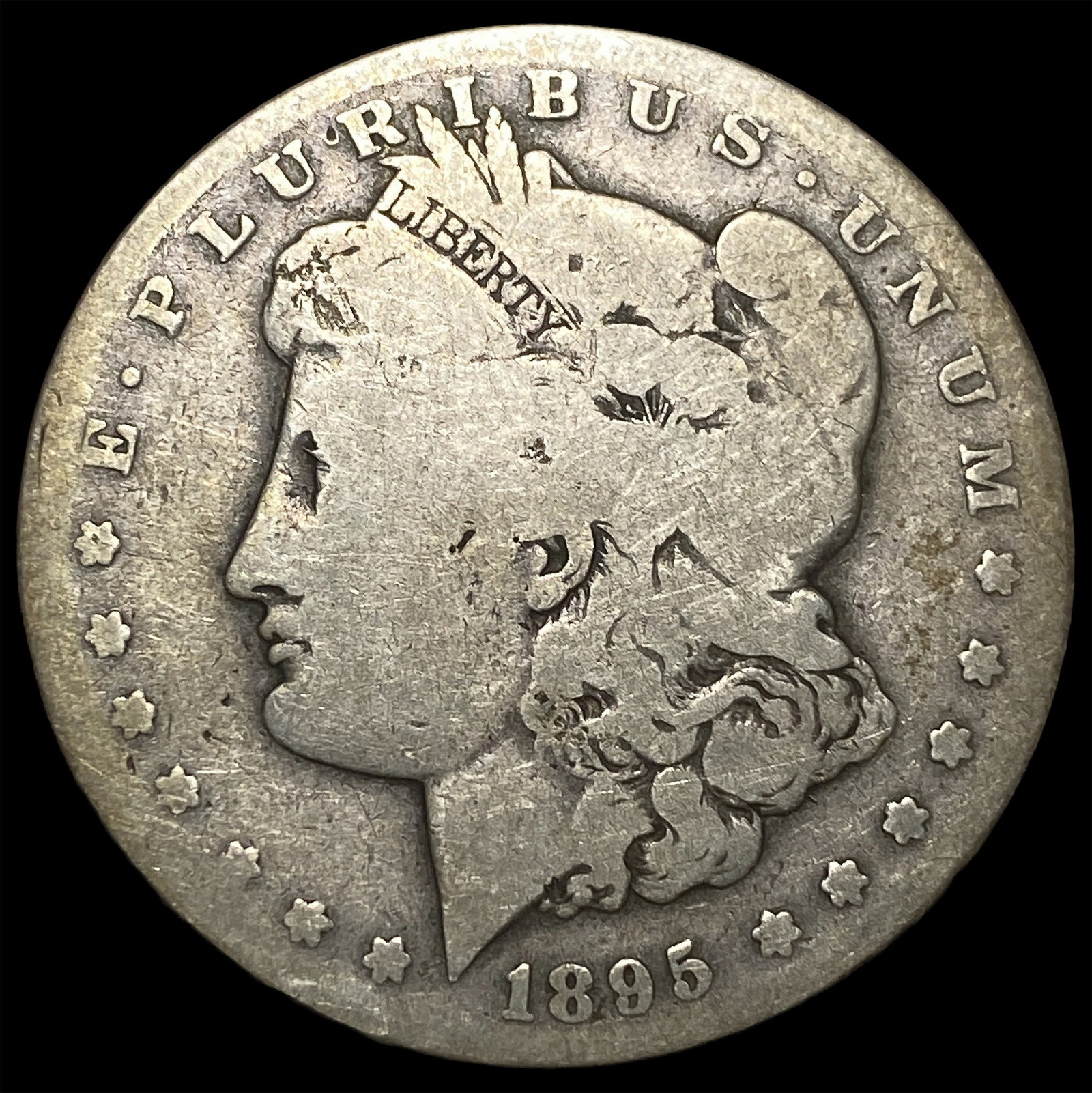 1895-S Silver Morgan Dollar NICELY CIRCULATED: 1895-S Silver Morgan Dollar NICELY CIRCULATED