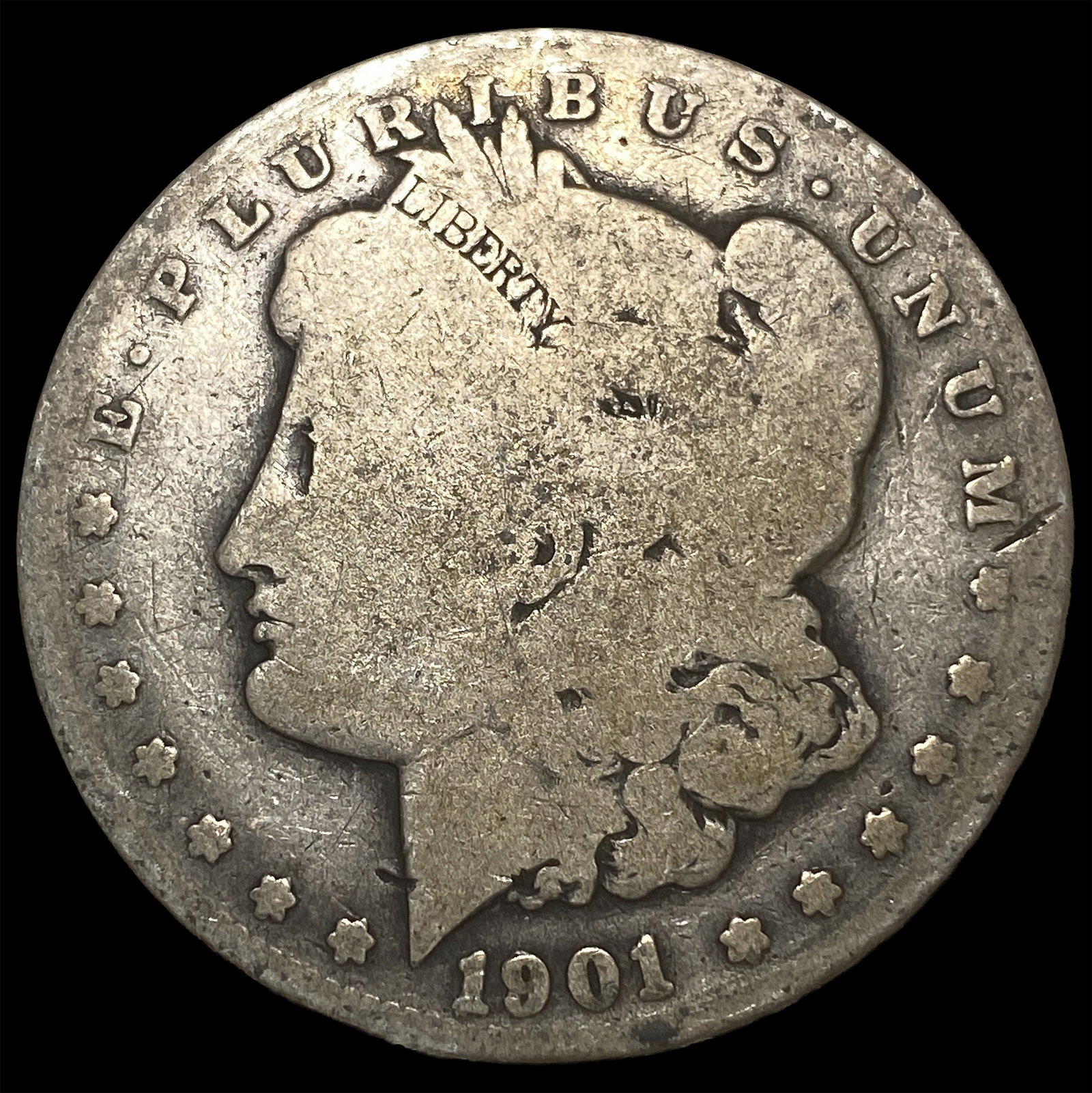 1901 Silver Morgan Dollar LIGHTLY CIRCULATED: 1901 Silver Morgan Dollar LIGHTLY CIRCULATED
