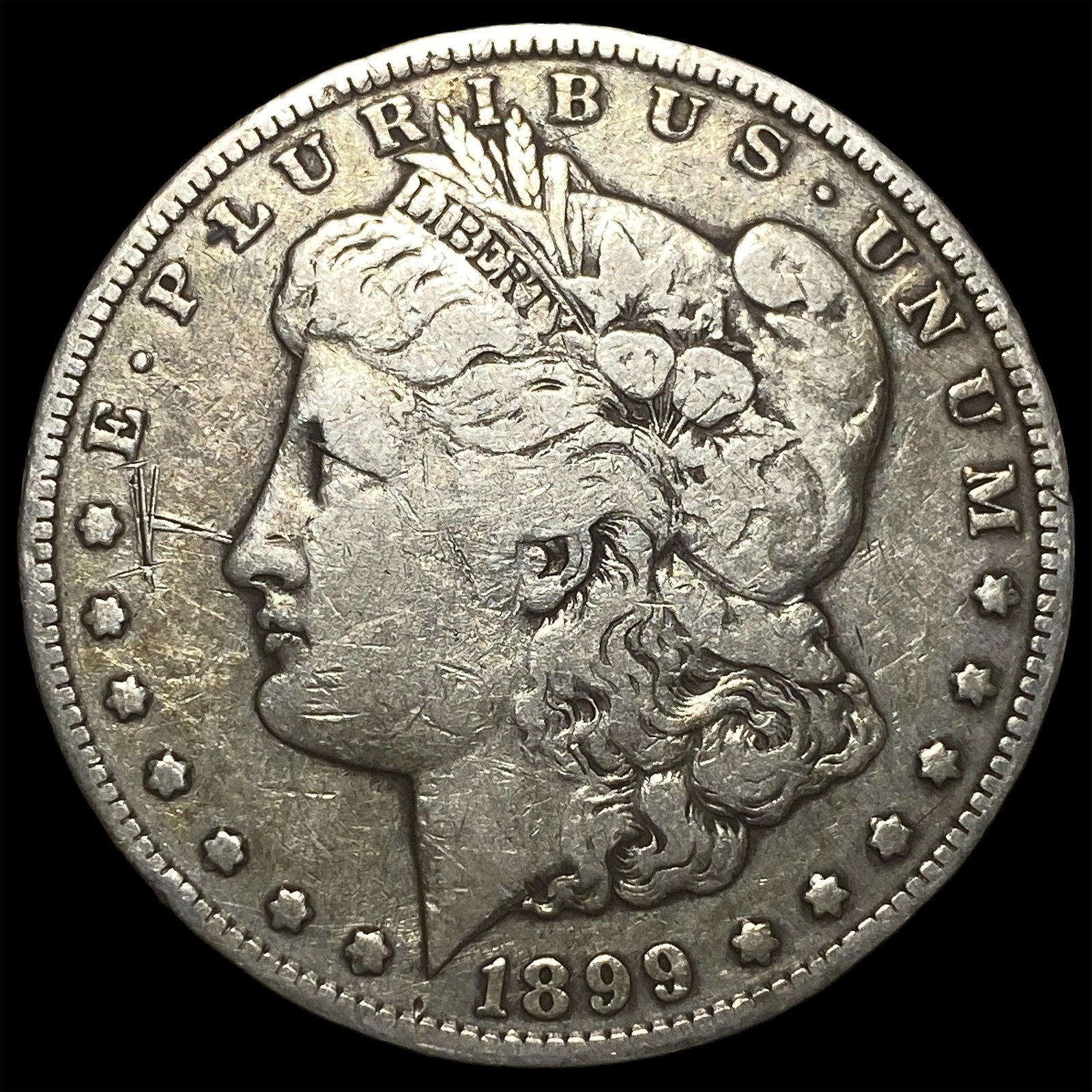 1899-S Silver Morgan Dollar NEARLY UNCIRCULATED: 1899-S Silver Morgan Dollar NEARLY UNCIRCULATED