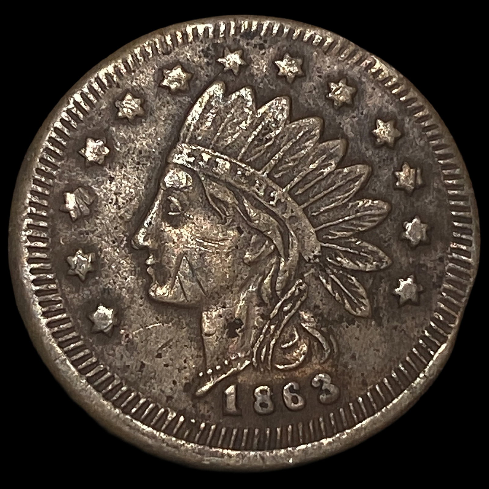 1863 Civil War Token I. & C. Taylor Detroit NEARLY UNCIRCULATED: 1863 Civil War Token I. & C. Taylor Detroit NEARLY UNCIRCULATED