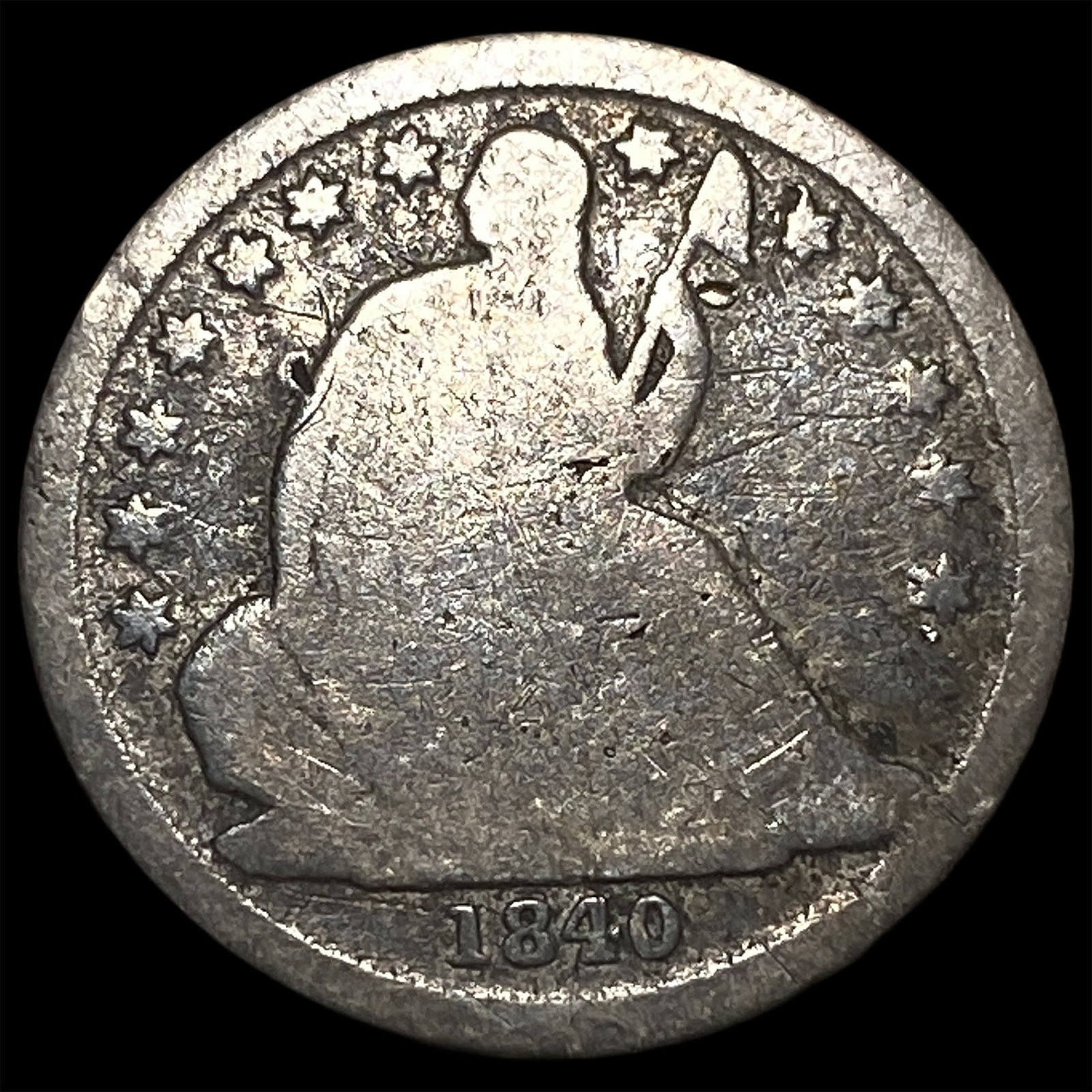 1840-O Seated Liberty Dime LIGHTLY CIRCULATED: 1840-O Seated Liberty Dime LIGHTLY CIRCULATED