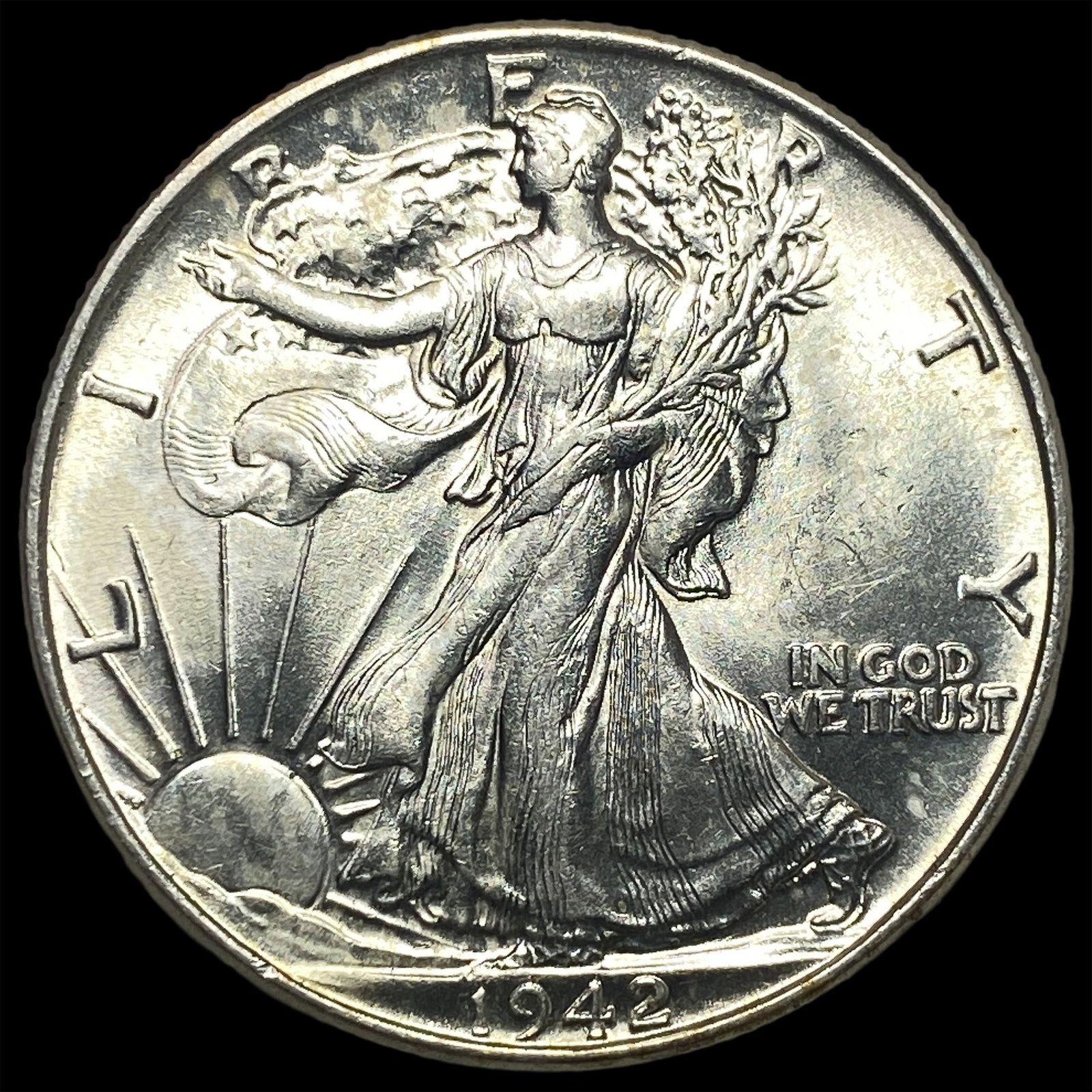 1942-S Silver Half Dollar GEM BU: 1942-S Silver Half Dollar GEM BU