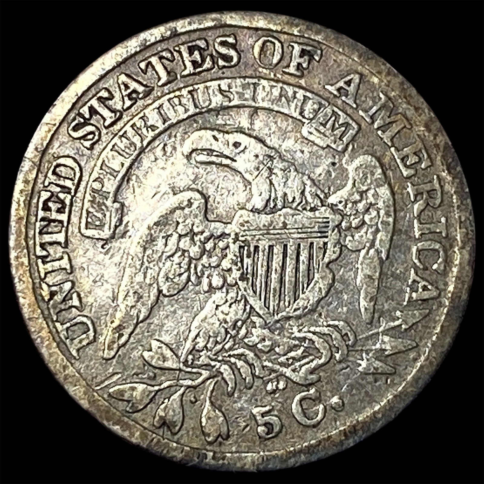 1836 Capped Bust Half Dime ABOUT UNCIRCULATED - 2