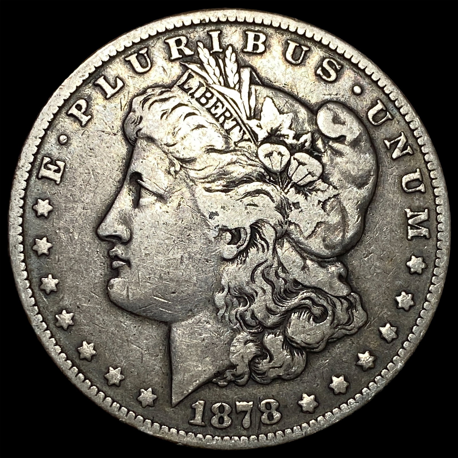 1878 Silver Morgan Dollar LIGHTLY CIRCULATED: 1878 Silver Morgan Dollar LIGHTLY CIRCULATED
