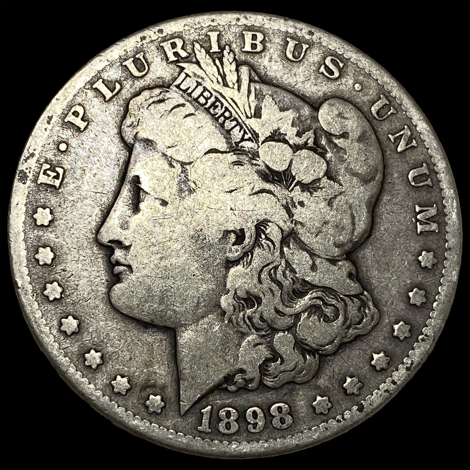 1898-S Silver Morgan Dollar LIGHTLY CIRCULATED: 1898-S Silver Morgan Dollar LIGHTLY CIRCULATED