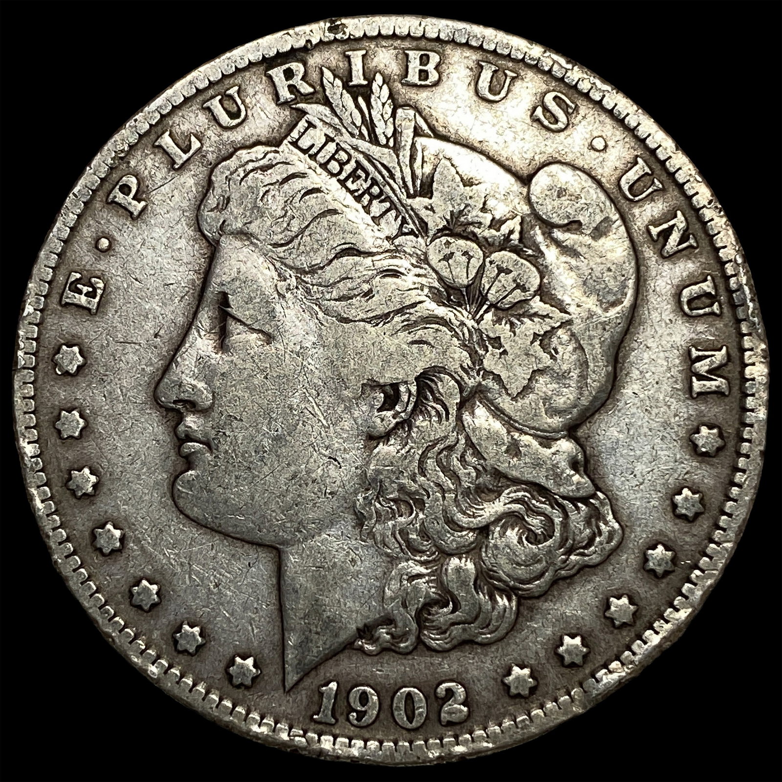 1902-S Silver Morgan Dollar NEARLY UNCIRCULATED: 1902-S Silver Morgan Dollar NEARLY UNCIRCULATED