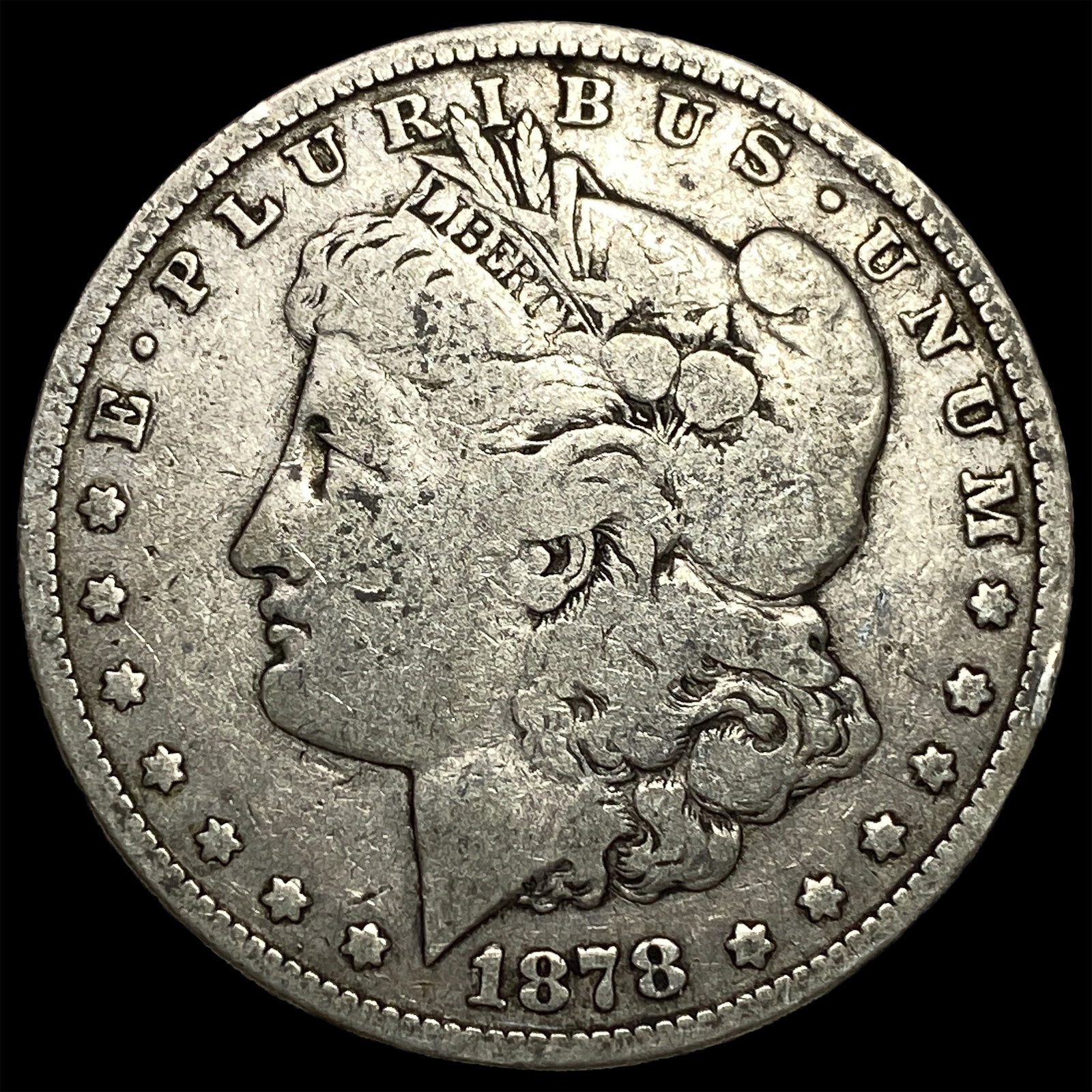 1878-S Silver Morgan Dollar LIGHTLY CIRCULATED: 1878-S Silver Morgan Dollar LIGHTLY CIRCULATED