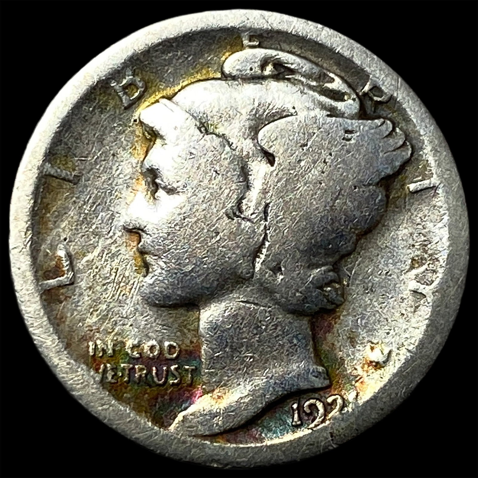 1921 Mercury Dime NICELY CIRCULATED: 1921 Mercury Dime NICELY CIRCULATED
