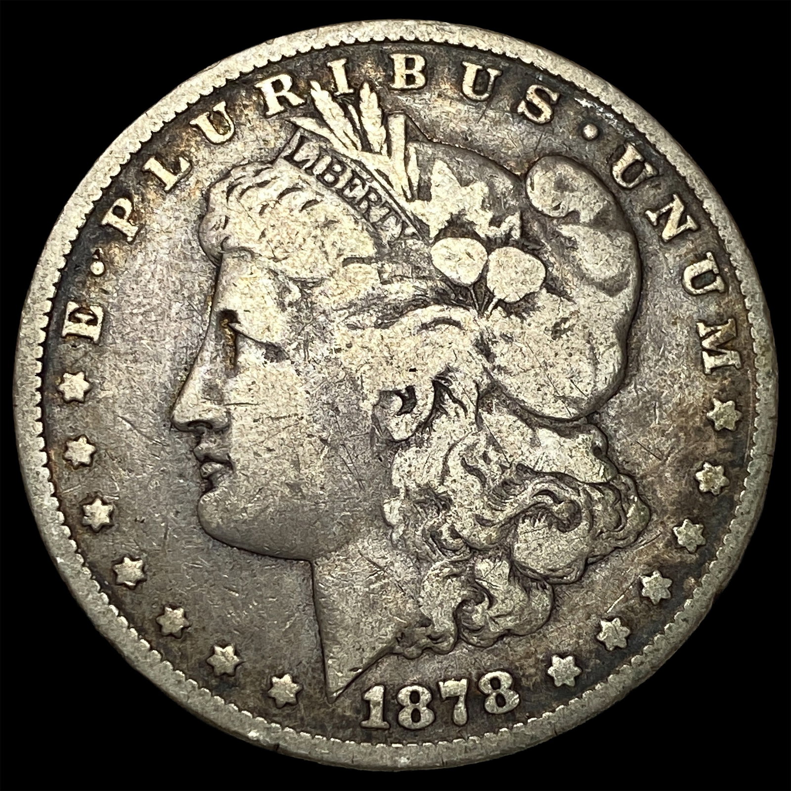 1878 Silver Morgan Dollar LIGHTLY CIRCULATED: 1878 Silver Morgan Dollar LIGHTLY CIRCULATED