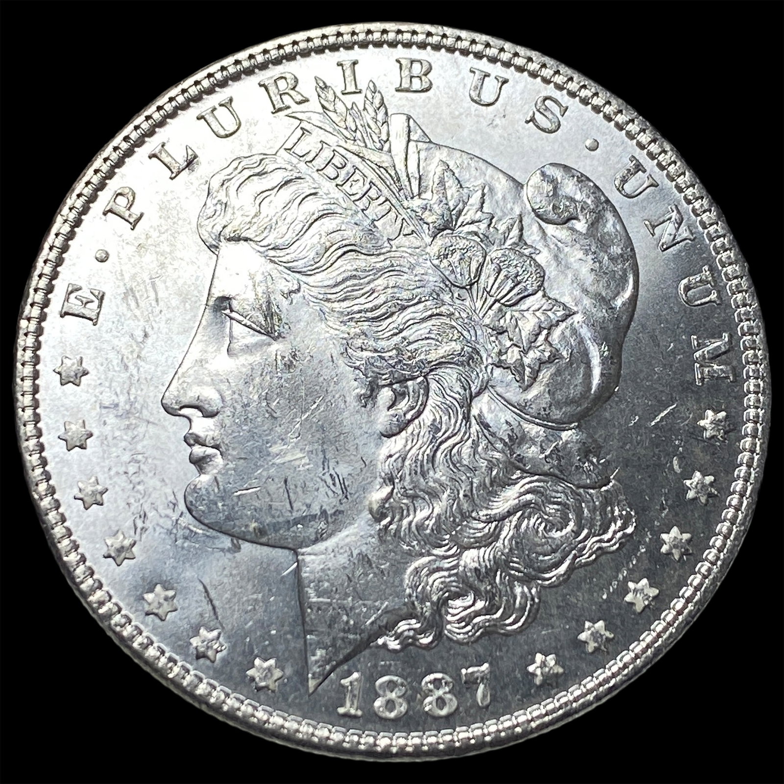 1887 Silver Morgan Dollar CHOICE AU: 1887 Silver Morgan Dollar CHOICE AU