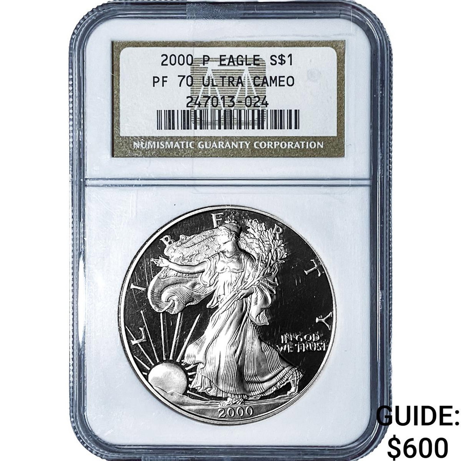 2000-P Silver Eagle NGC PF70 Ultra Cameo (1 of 2)