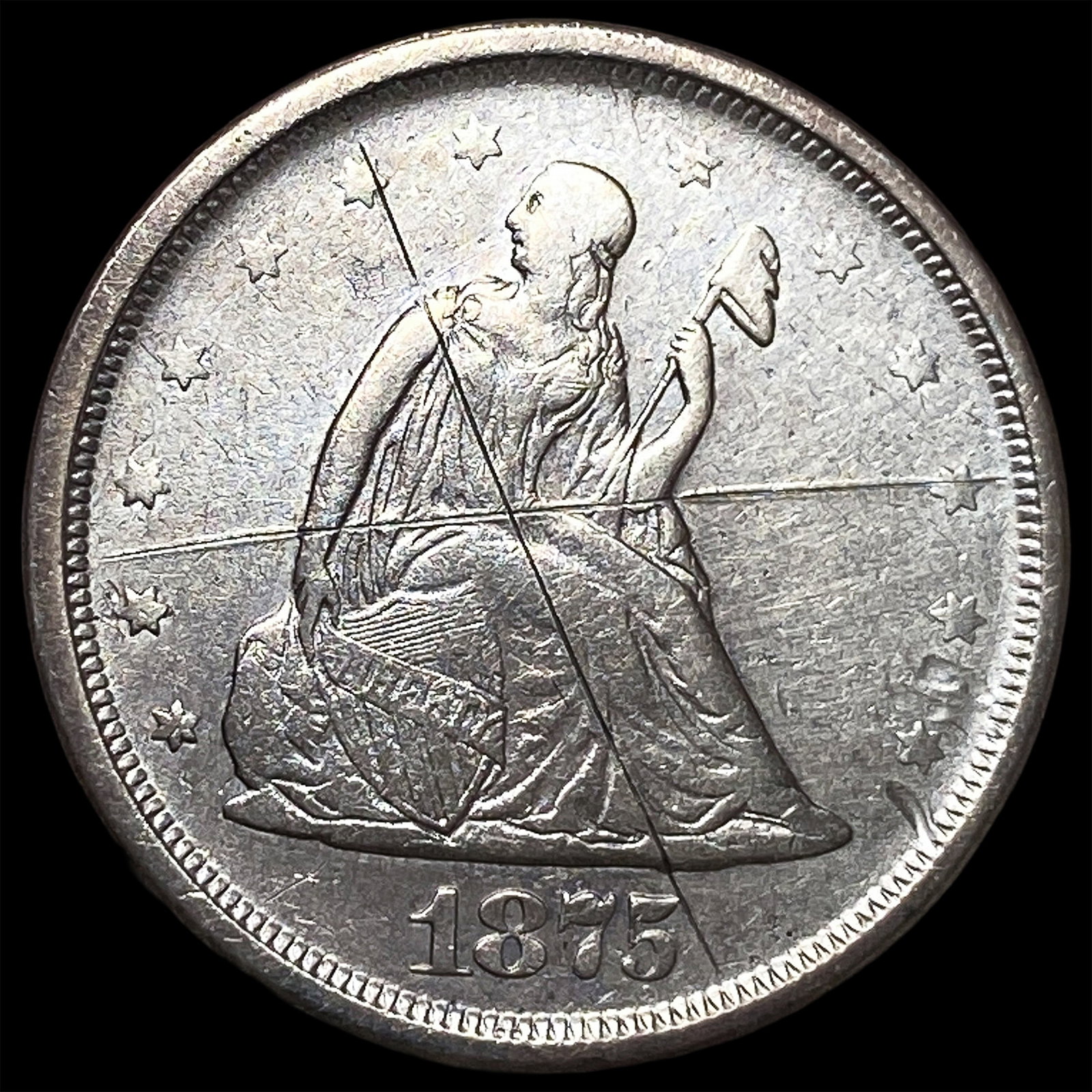 1875-S Silver Twenty Cent Piece HIGH GRADE: 1875-S Silver Twenty Cent Piece HIGH GRADE