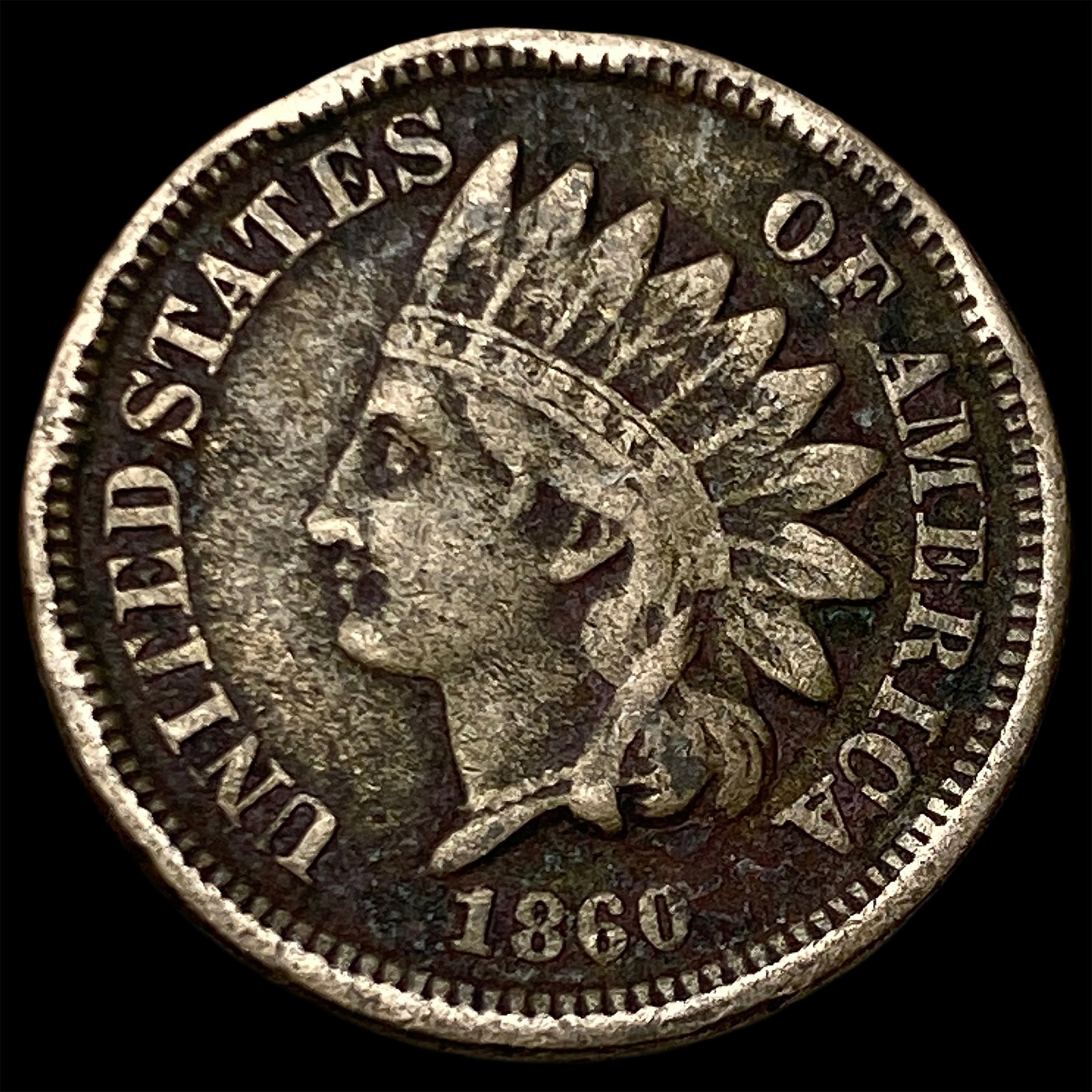1860 Indian Head Cent NICELY CIRCULATED: 1860 Indian Head Cent NICELY CIRCULATED