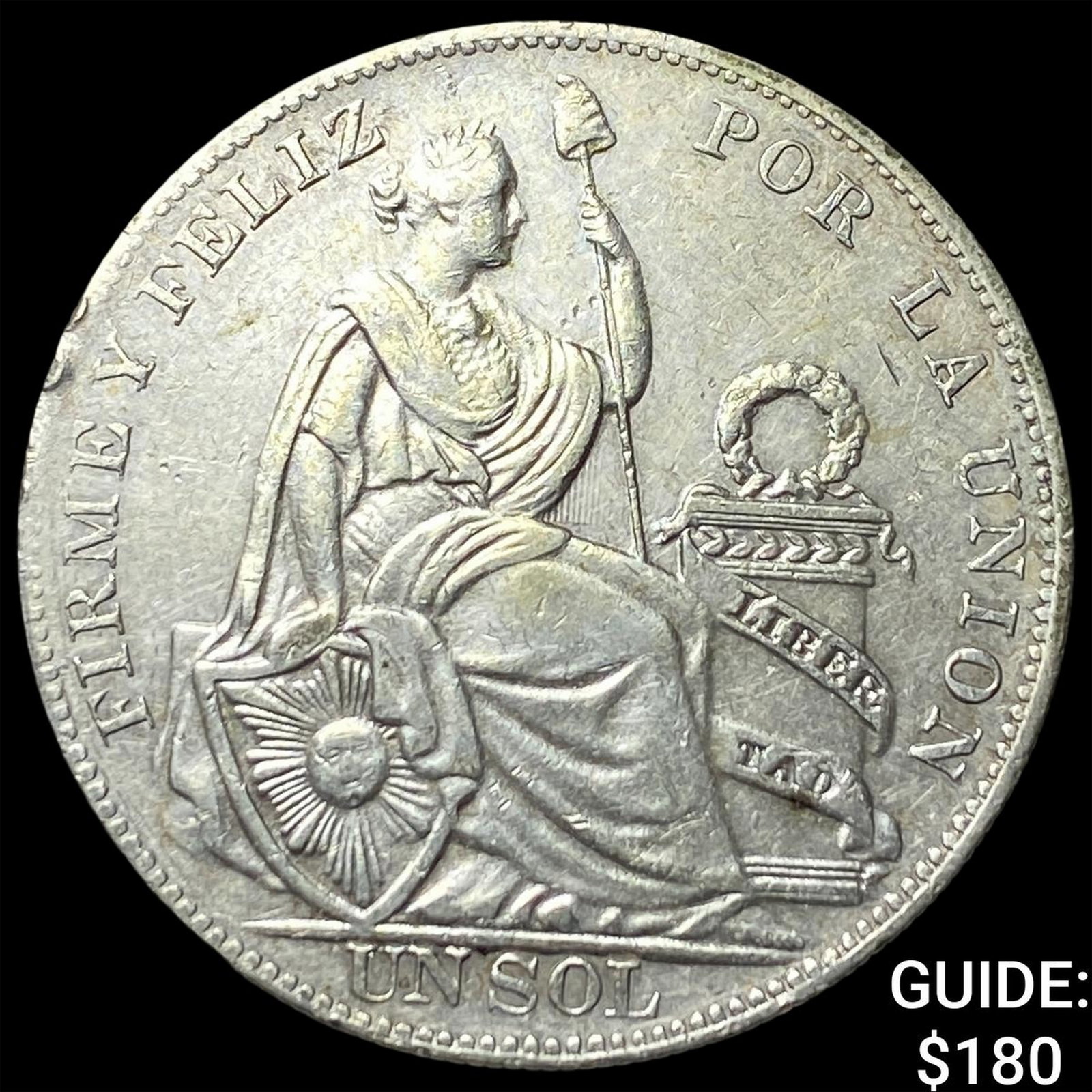 1934 Peru Silver 1 Sol: 1934 Peru Silver 1 Sol