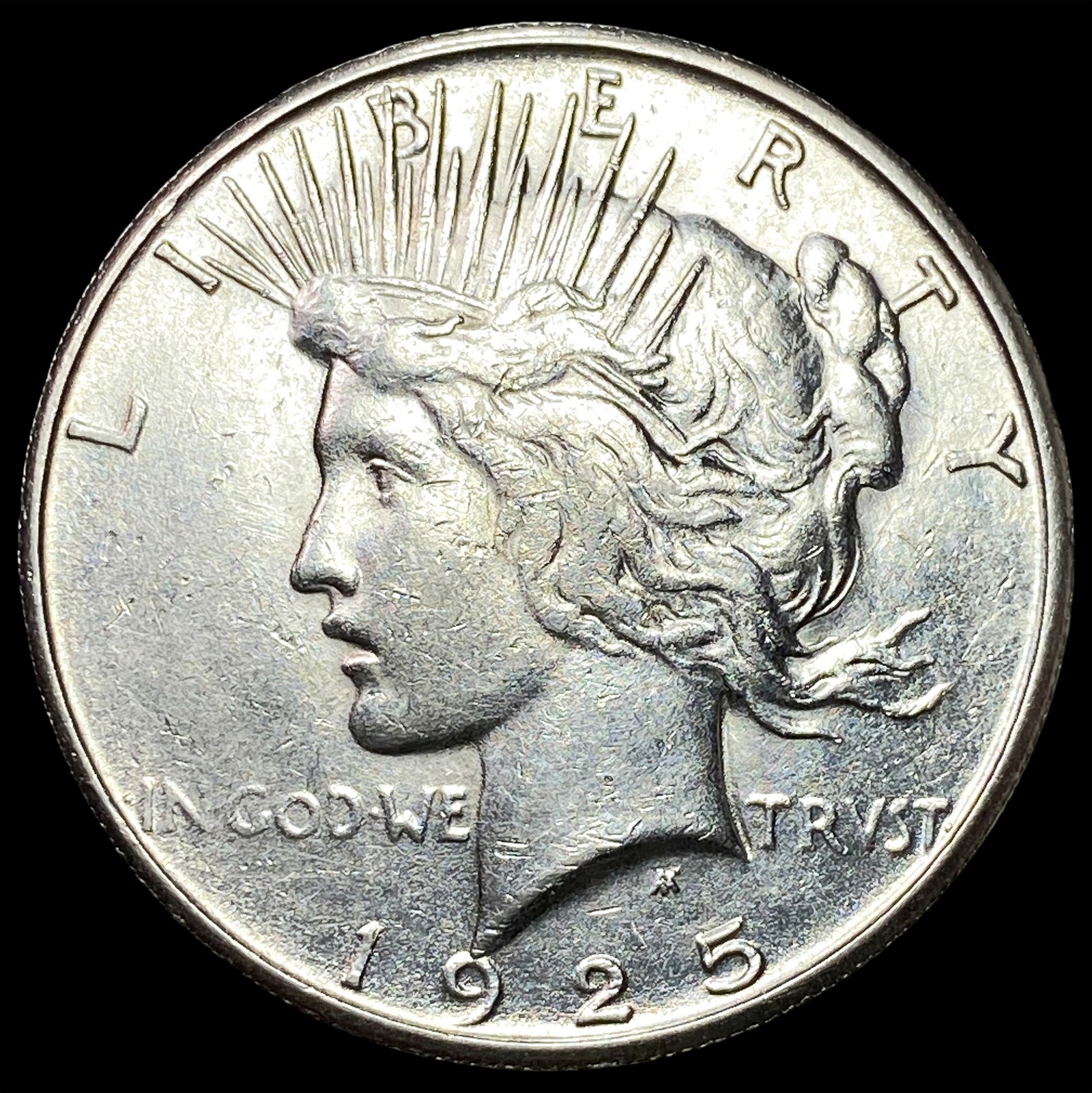 1925-S Silver Peace Dollar CLOSELY UNCIRCULATED: 1925-S Silver Peace Dollar CLOSELY UNCIRCULATED
