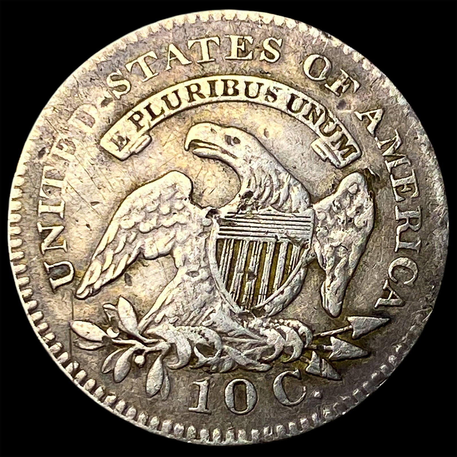 1820 Capped Bust Dime LIGHTLY CIRCULATED - 2