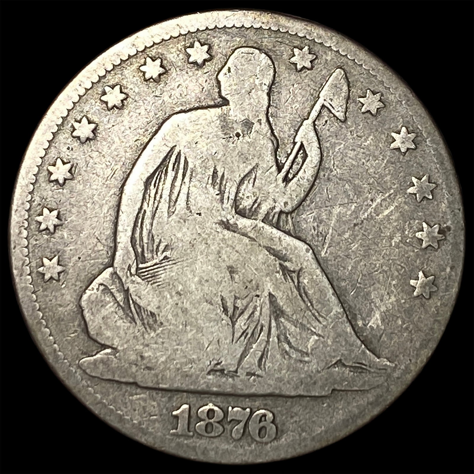 1876 Seated Liberty Half Dollar NICELY CIRCULATED: 1876 Seated Liberty Half Dollar NICELY CIRCULATED