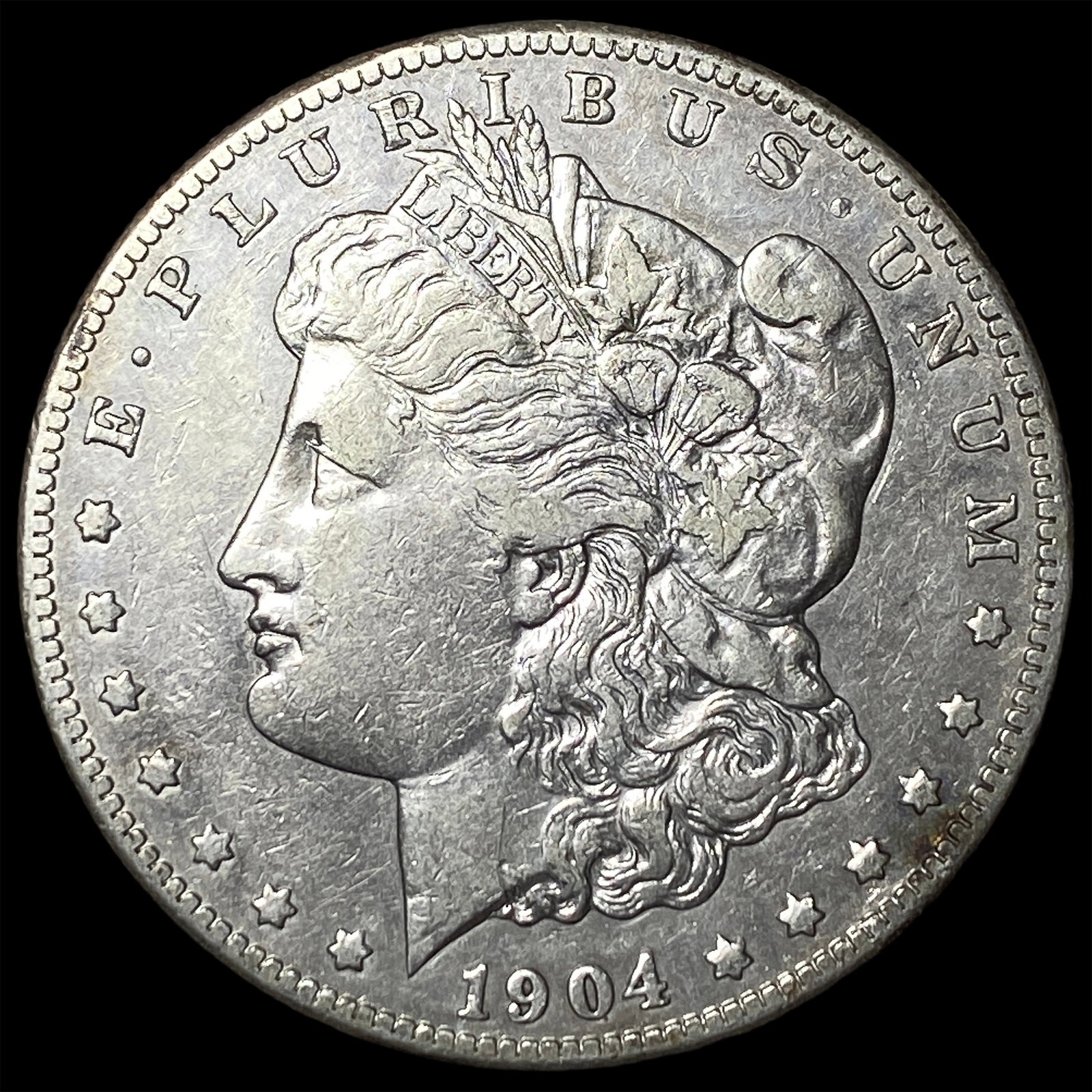 1904-S Silver Morgan Dollar NEARLY UNCIRCULATED (1 of 2)