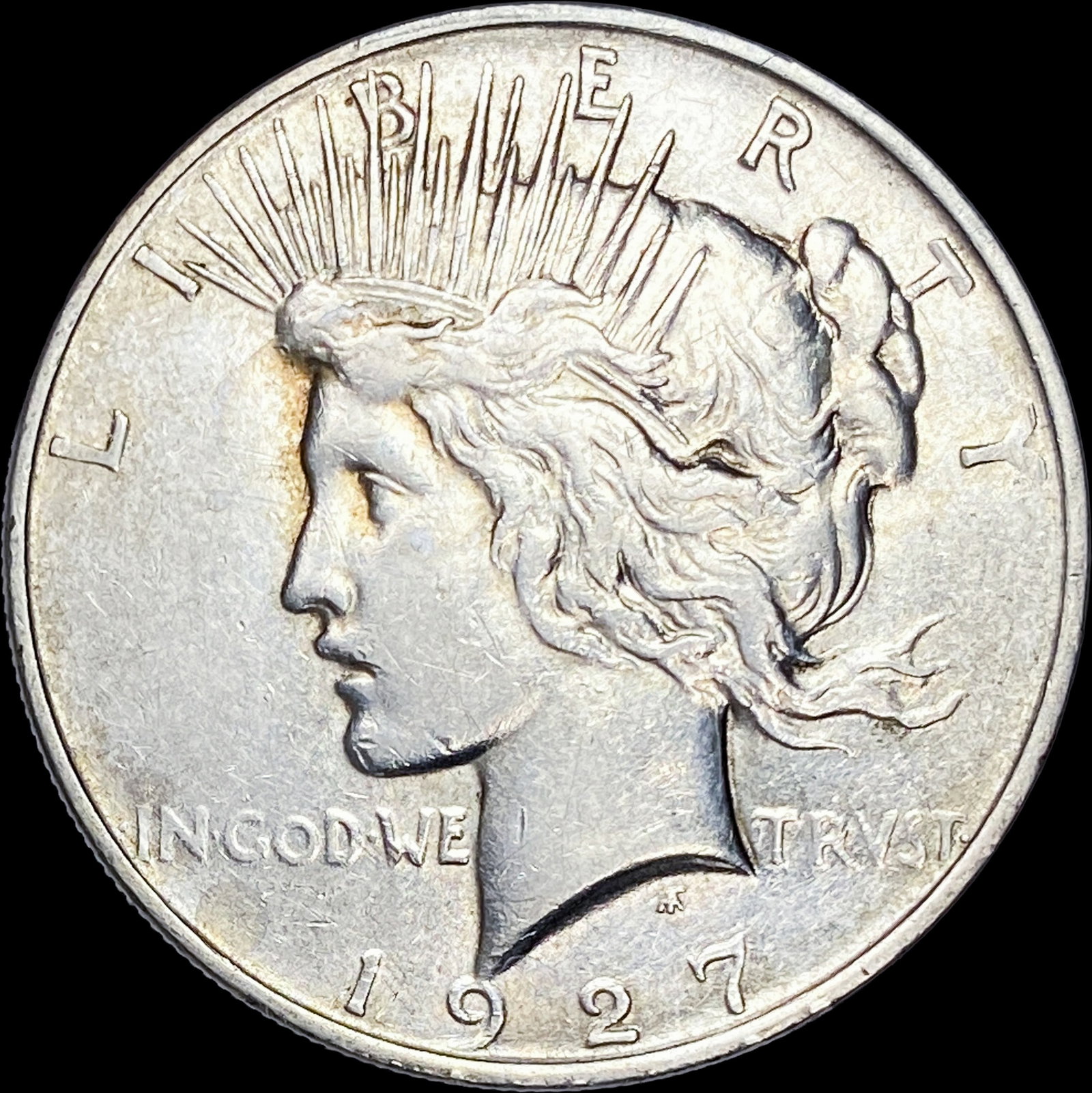 1927-D Peace Silver Dollar CLOSELY UNCIRCULATED: 1927-D Peace Silver Dollar CLOSELY UNCIRCULATED