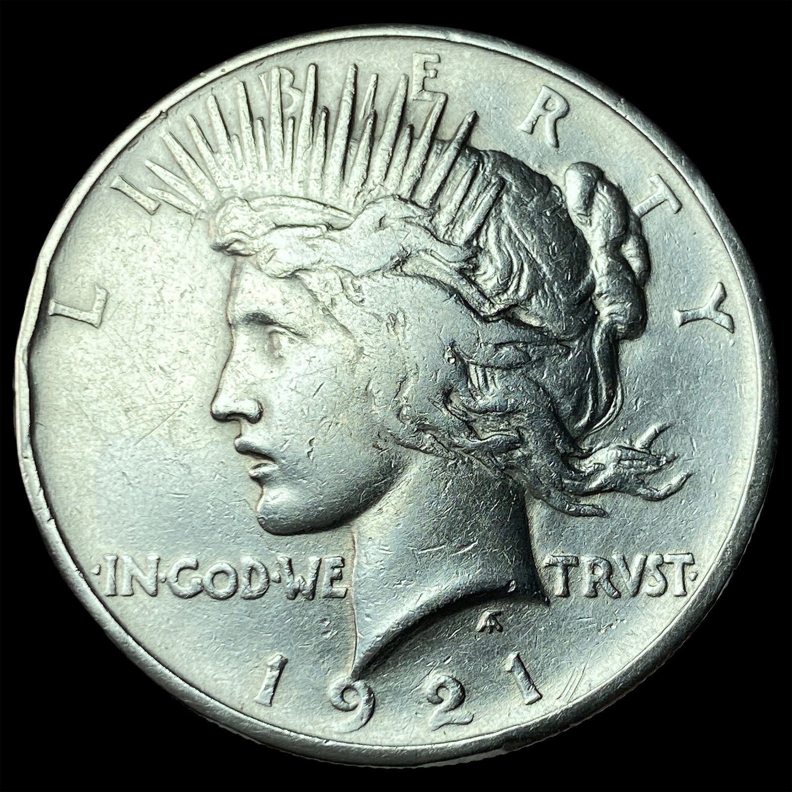 1921 Silver Peace Dollar CLOSELY UNCIRCULATED: 1921 Silver Peace Dollar CLOSELY UNCIRCULATED
