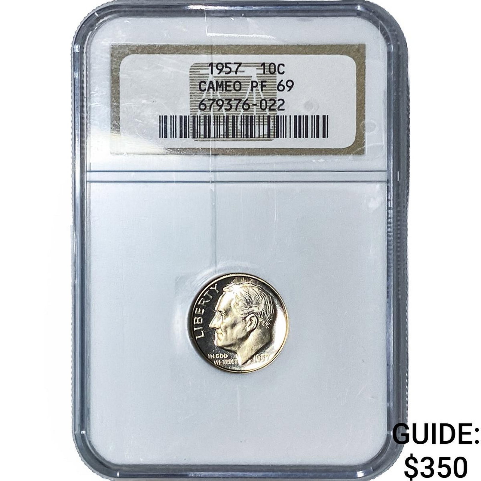 1957 Roosevelt Dime NGC PF69 Cameo: 1957 Roosevelt Dime NGC PF69 Cameo