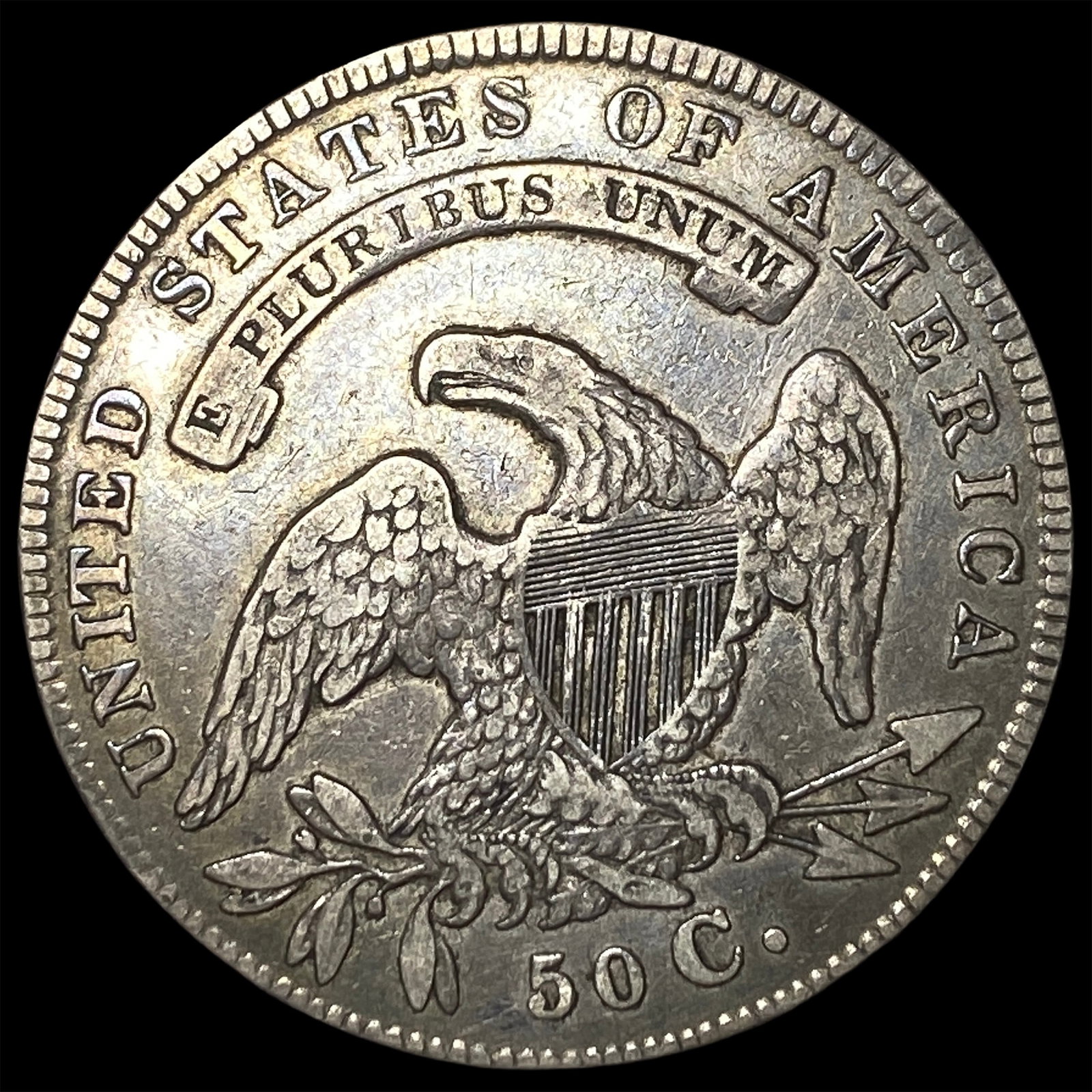 1834 Capped Bust Half Dollar LIGHTLY CIRCULATED - 2