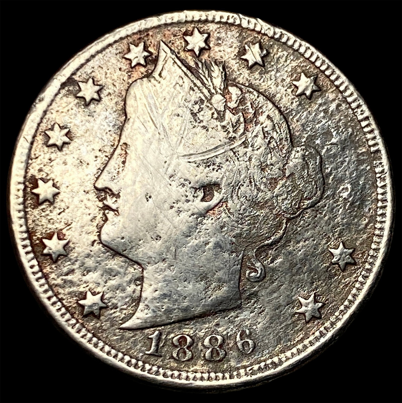 1886 Liberty Head Nickel NICELY CIRCULATED (1 of 2)