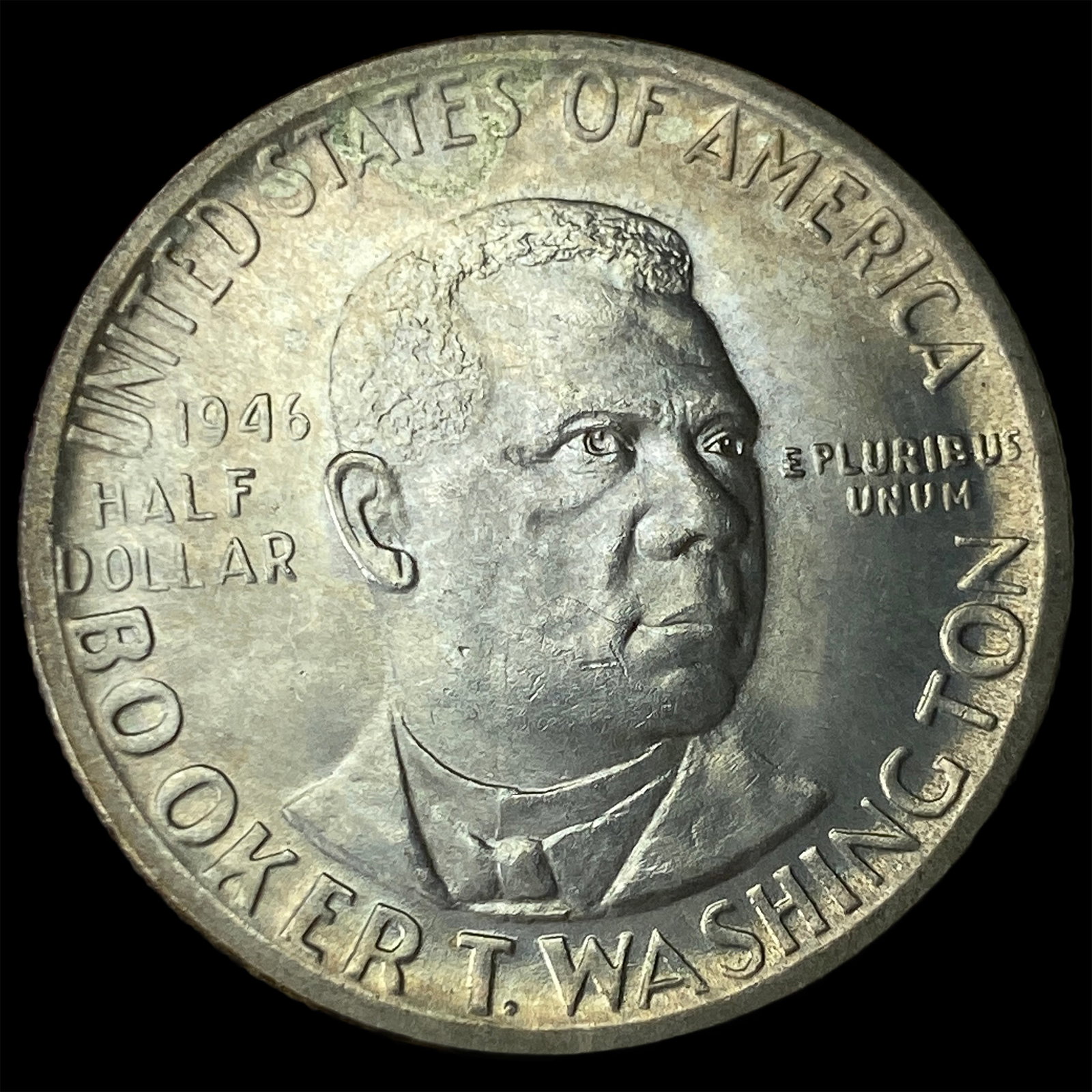 1946 Silver Booker T. Washington Half Dollar GEM BU: 1946 Silver Booker T. Washington Half Dollar GEM BU