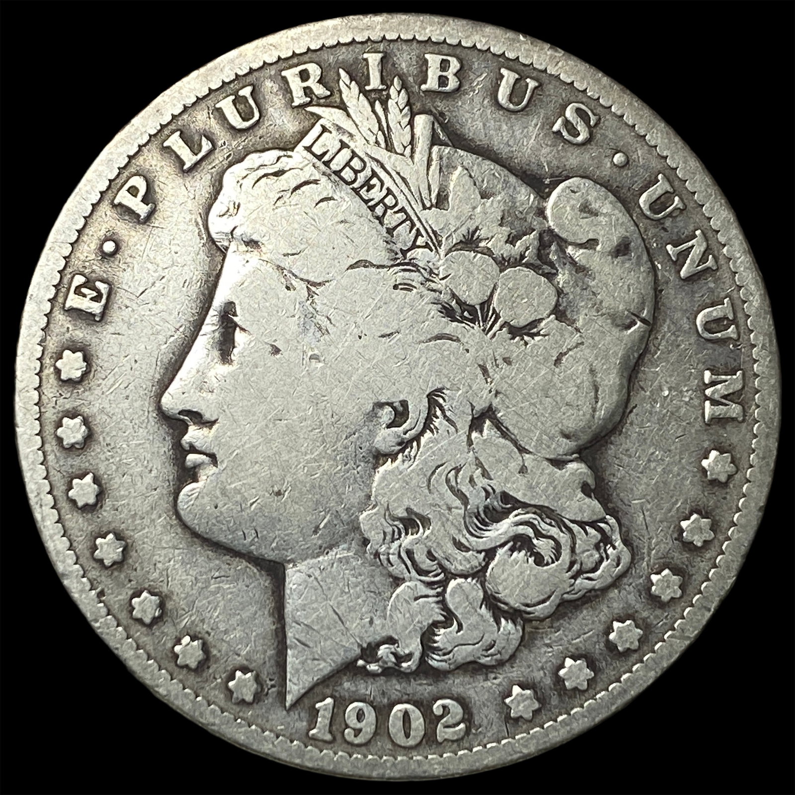 1902-S Silver Morgan Dollar NICELY CIRCULATED: 1902-S Silver Morgan Dollar NICELY CIRCULATED