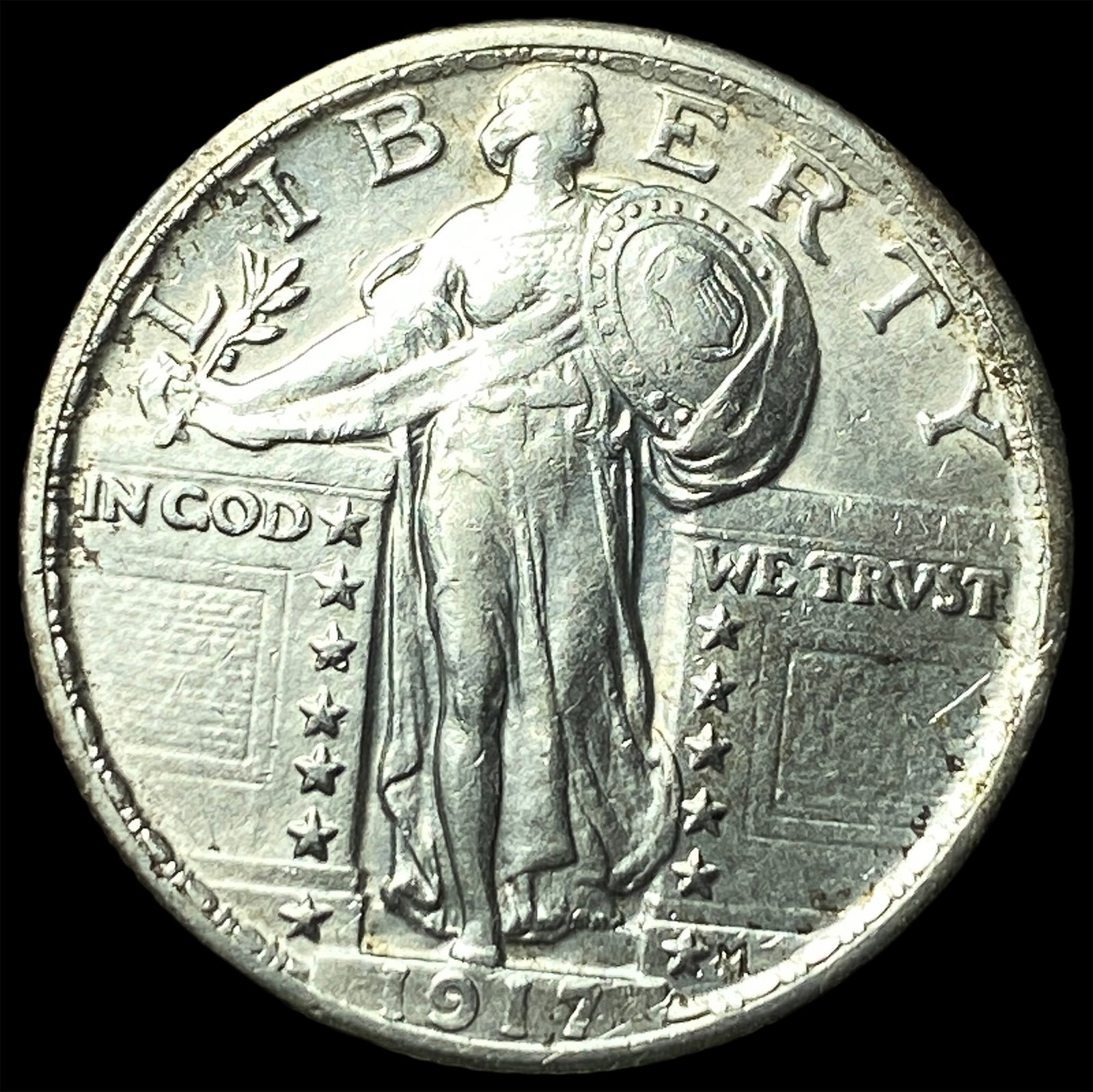 1917 Type 2 Standing Liberty Quarter UNCIRCULATED: 1917 Type 2 Standing Liberty Quarter UNCIRCULATED