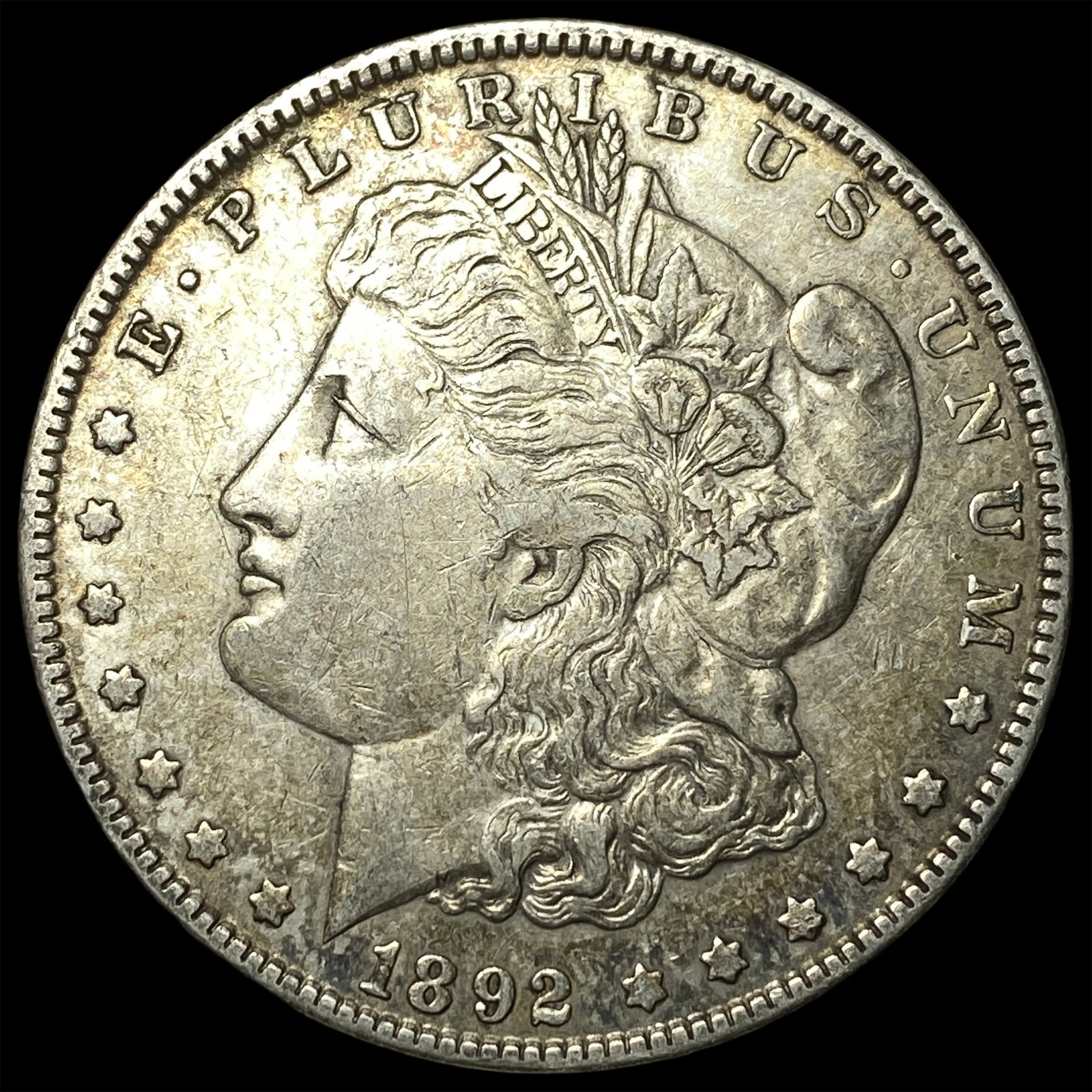 1892 Silver Morgan Dollar CLOSELY UNCIRCULATED: 1892 Silver Morgan Dollar CLOSELY UNCIRCULATED