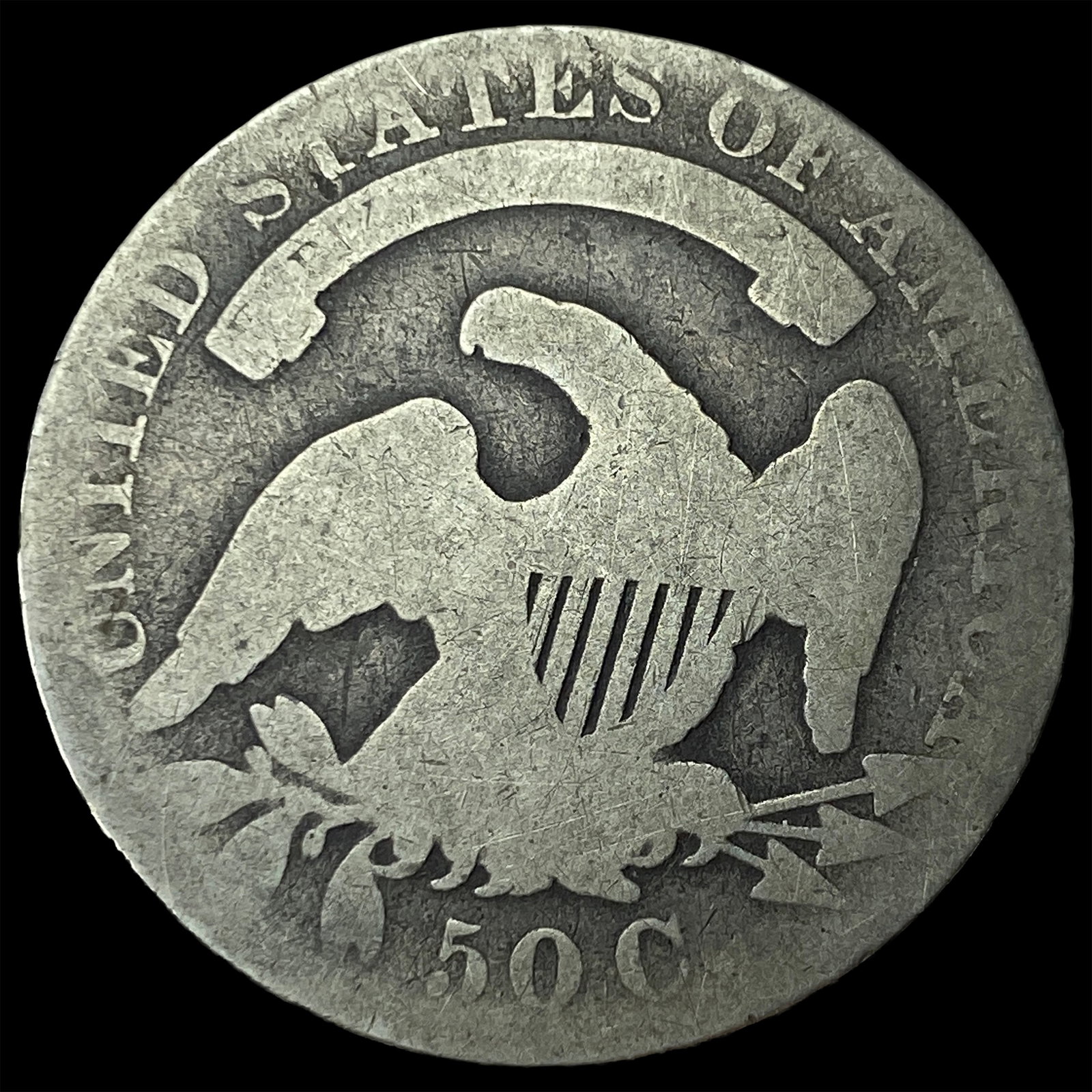 1830 Capped Bust Half Dollar NICELY CIRCULATED - 2