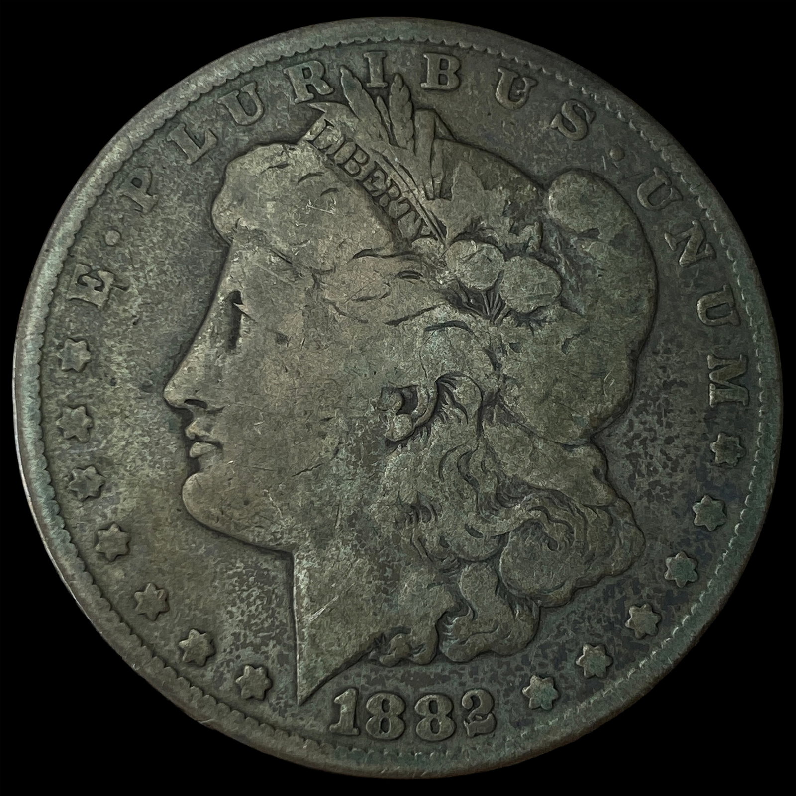 1882-CC Silver Morgan Dollar LIGHTLY CIRCULATED: 1882-CC Silver Morgan Dollar LIGHTLY CIRCULATED