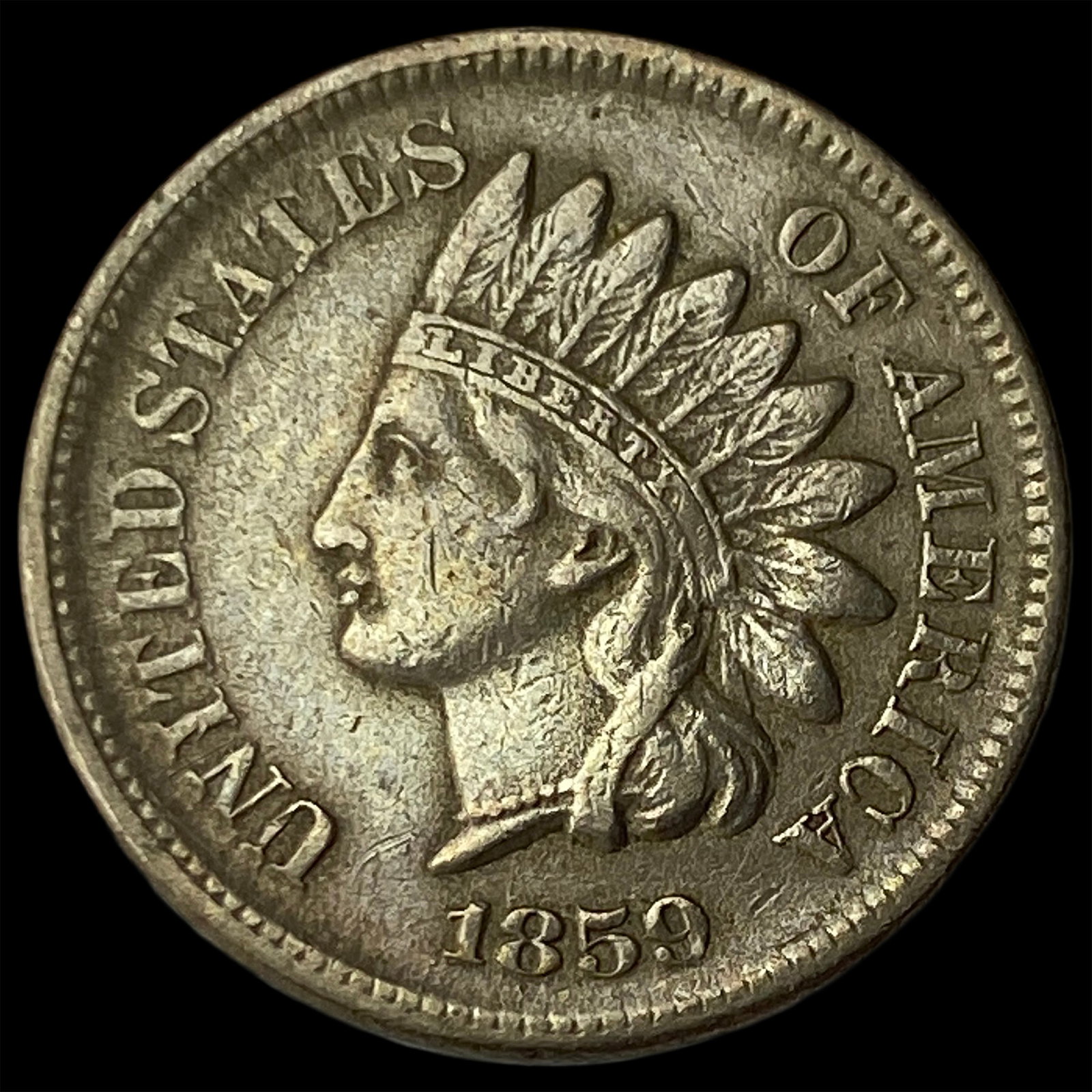 1859 Indian Head Cent NEARLY UNCIRCULATED: 1859 Indian Head Cent NEARLY UNCIRCULATED