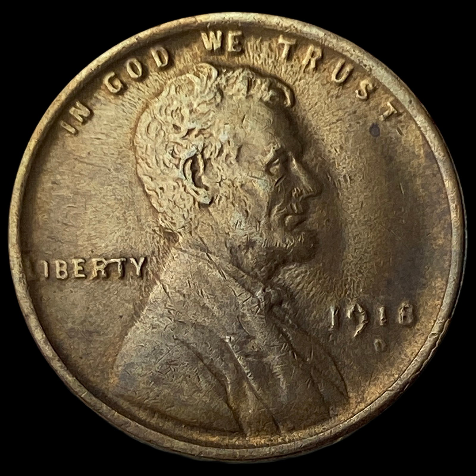 1918-D Lincoln Wheat Cent CHOICE AU: 1918-D Lincoln Wheat Cent CHOICE AU