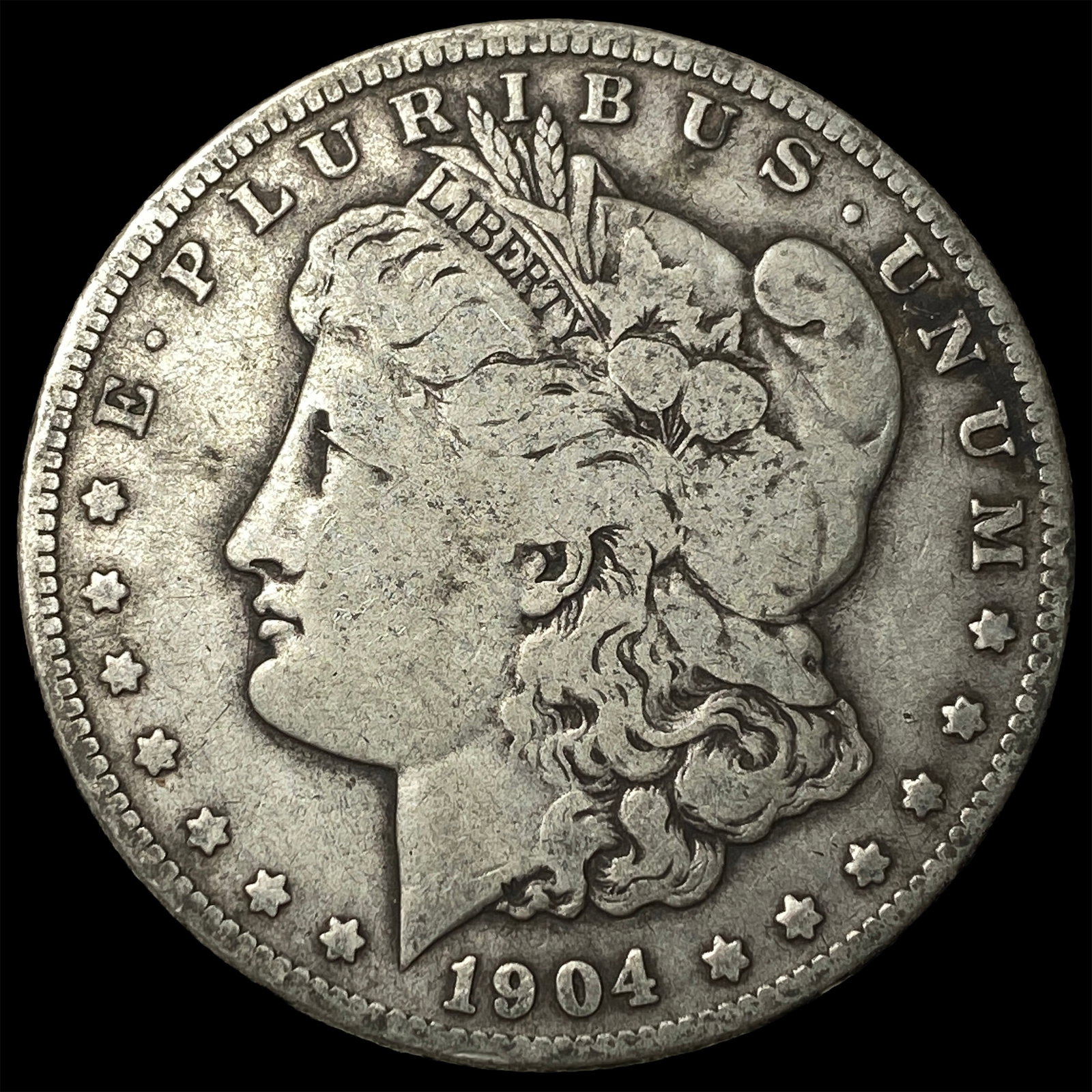 1904-S Silver Morgan Dollar NEARLY UNCIRCULATED: 1904-S Silver Morgan Dollar NEARLY UNCIRCULATED