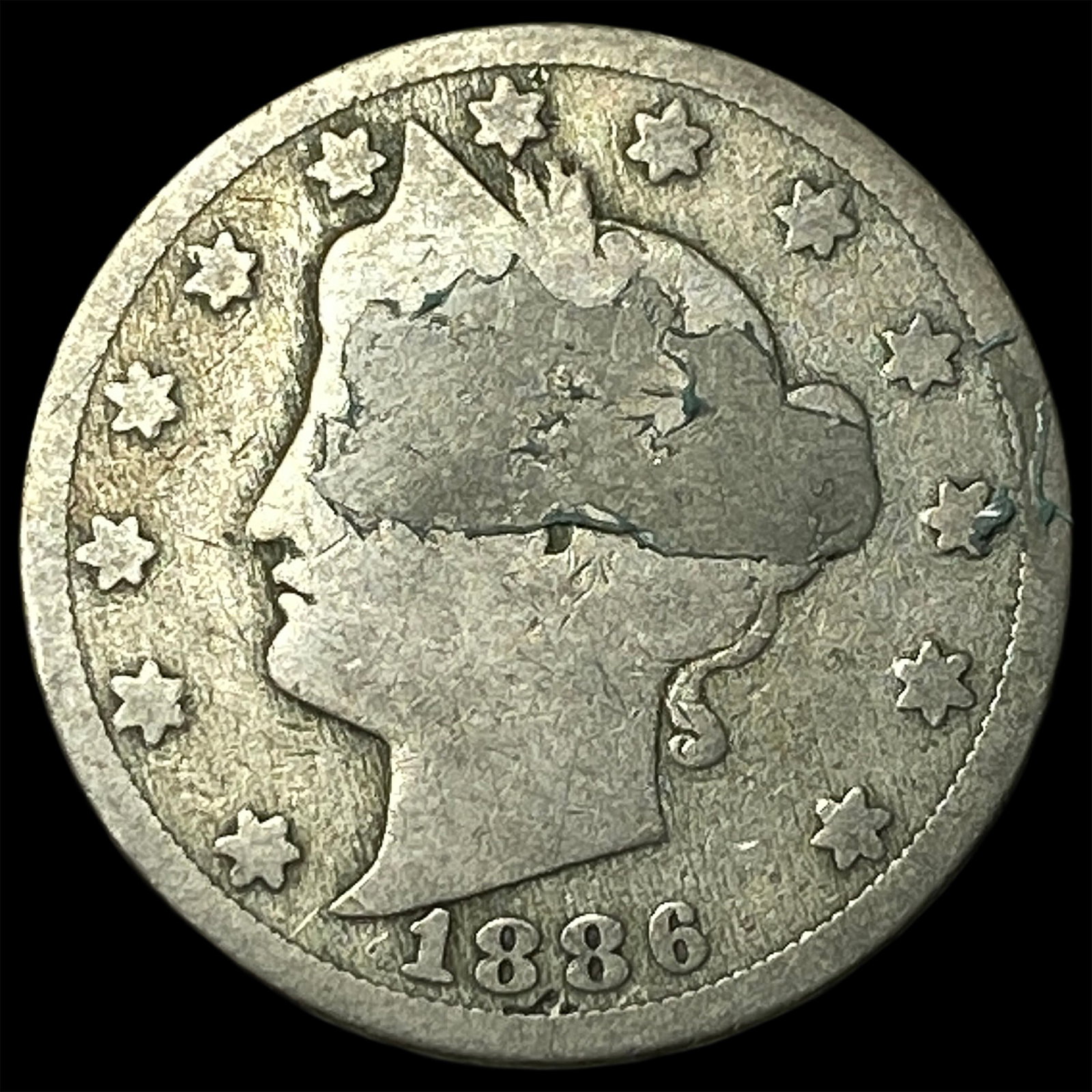 1886 Liberty Head Nickel NICELY CIRCULATED: 1886 Liberty Head Nickel NICELY CIRCULATED