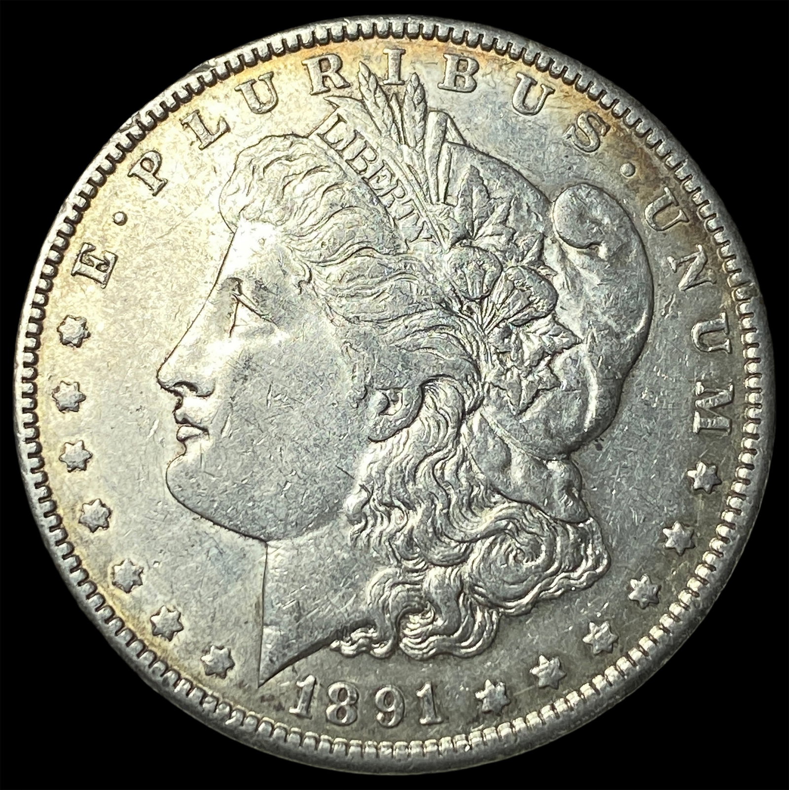 1891 Silver Morgan Dollar CLOSELY UNCIRCULATED: 1891 Silver Morgan Dollar CLOSELY UNCIRCULATED