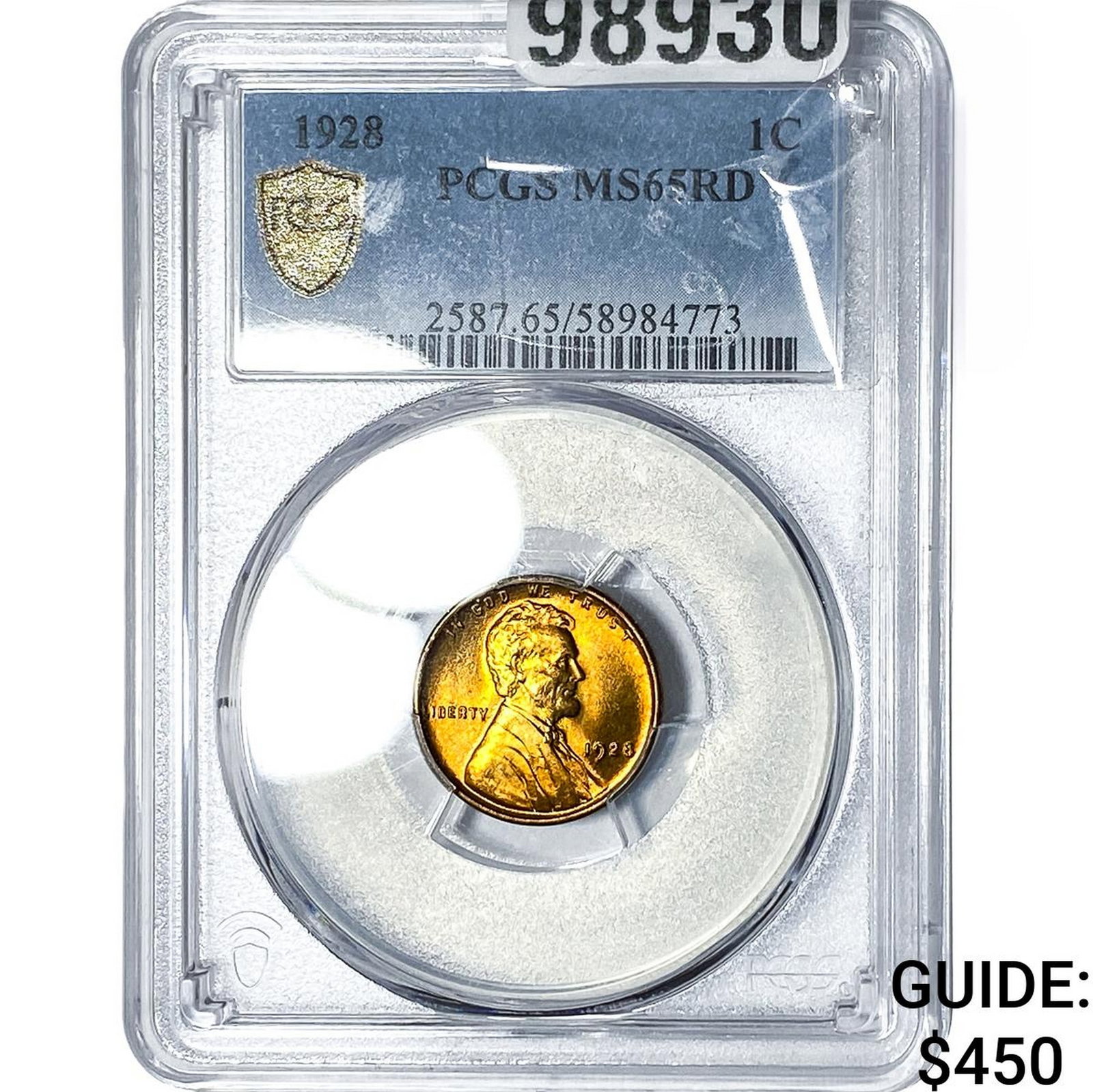 1928 Wheat Cent PCGS MS65 RD (1 of 2)