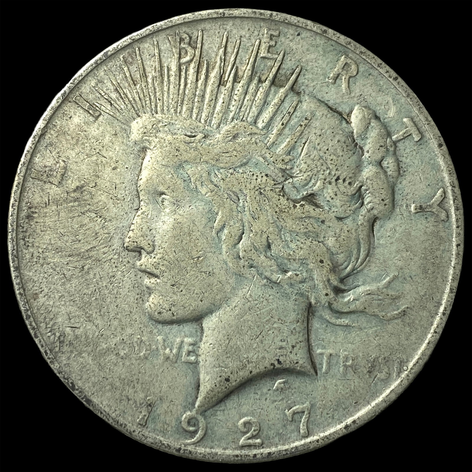 1927-D Silver Peace Dollar LIGHTLY CIRCULATED: 1927-D Silver Peace Dollar LIGHTLY CIRCULATED