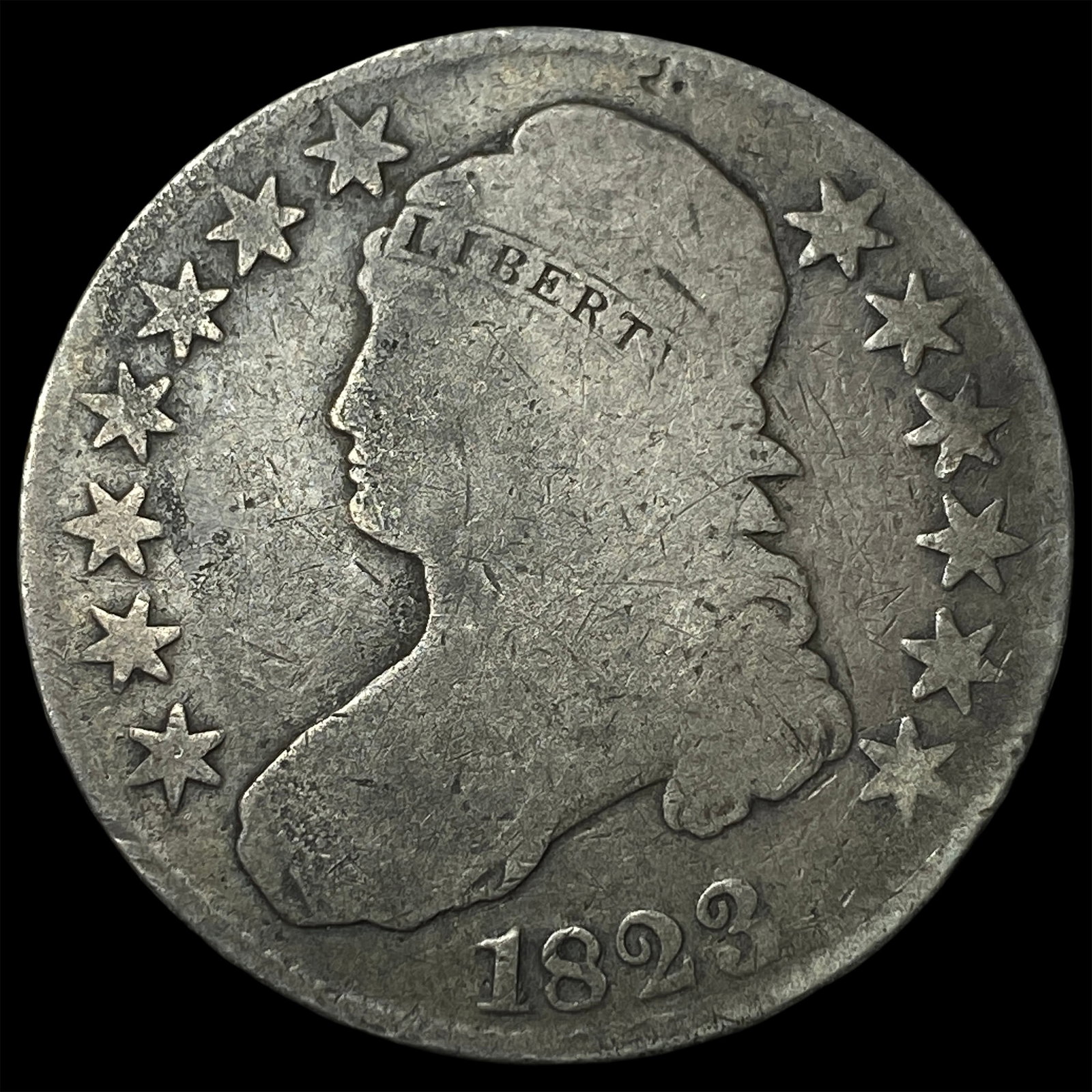 1823 Capped Bust Half Dollar NICELY CIRCULATED (1 of 2)