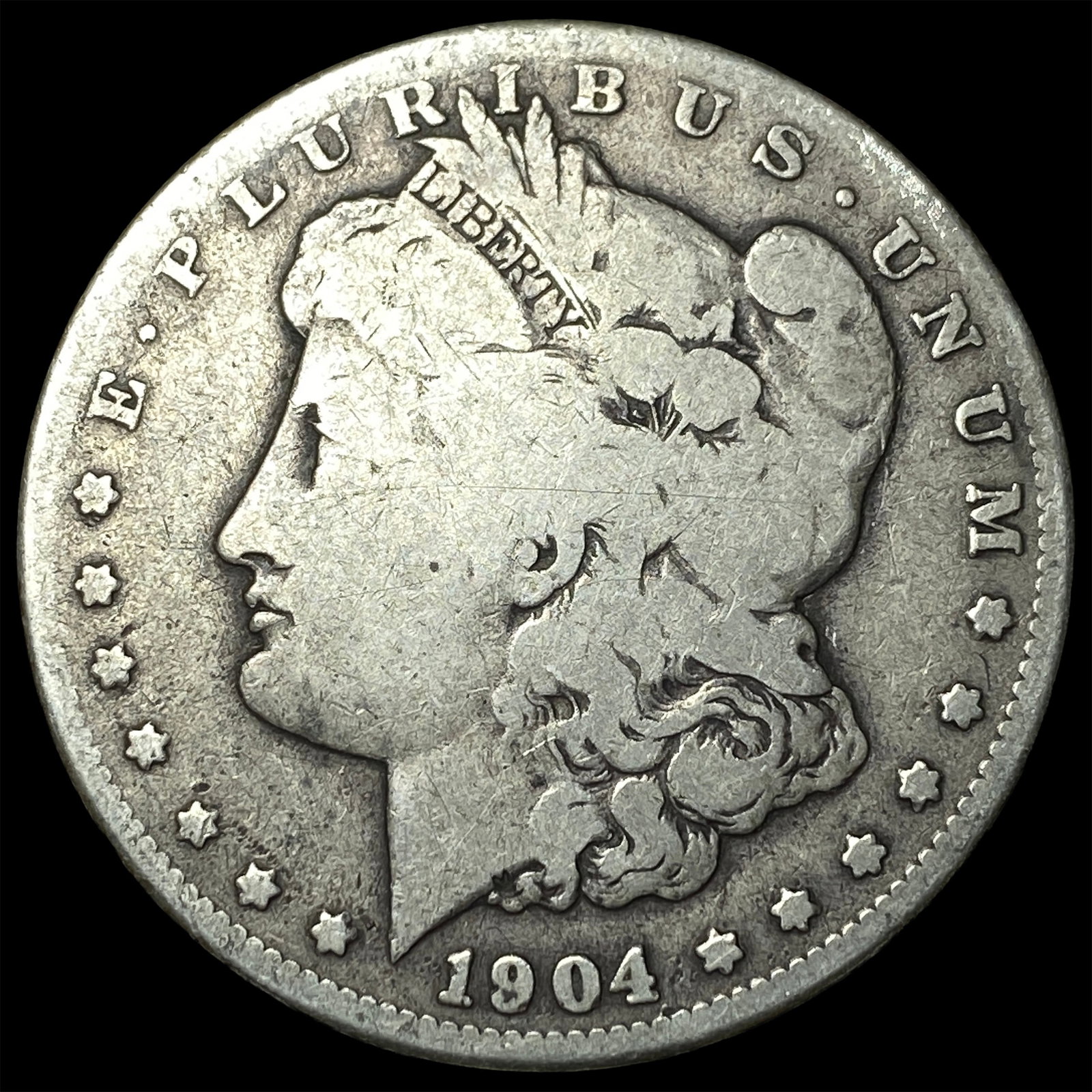 1904-S Silver Morgan Dollar NICELY CIRCULATED: 1904-S Silver Morgan Dollar NICELY CIRCULATED